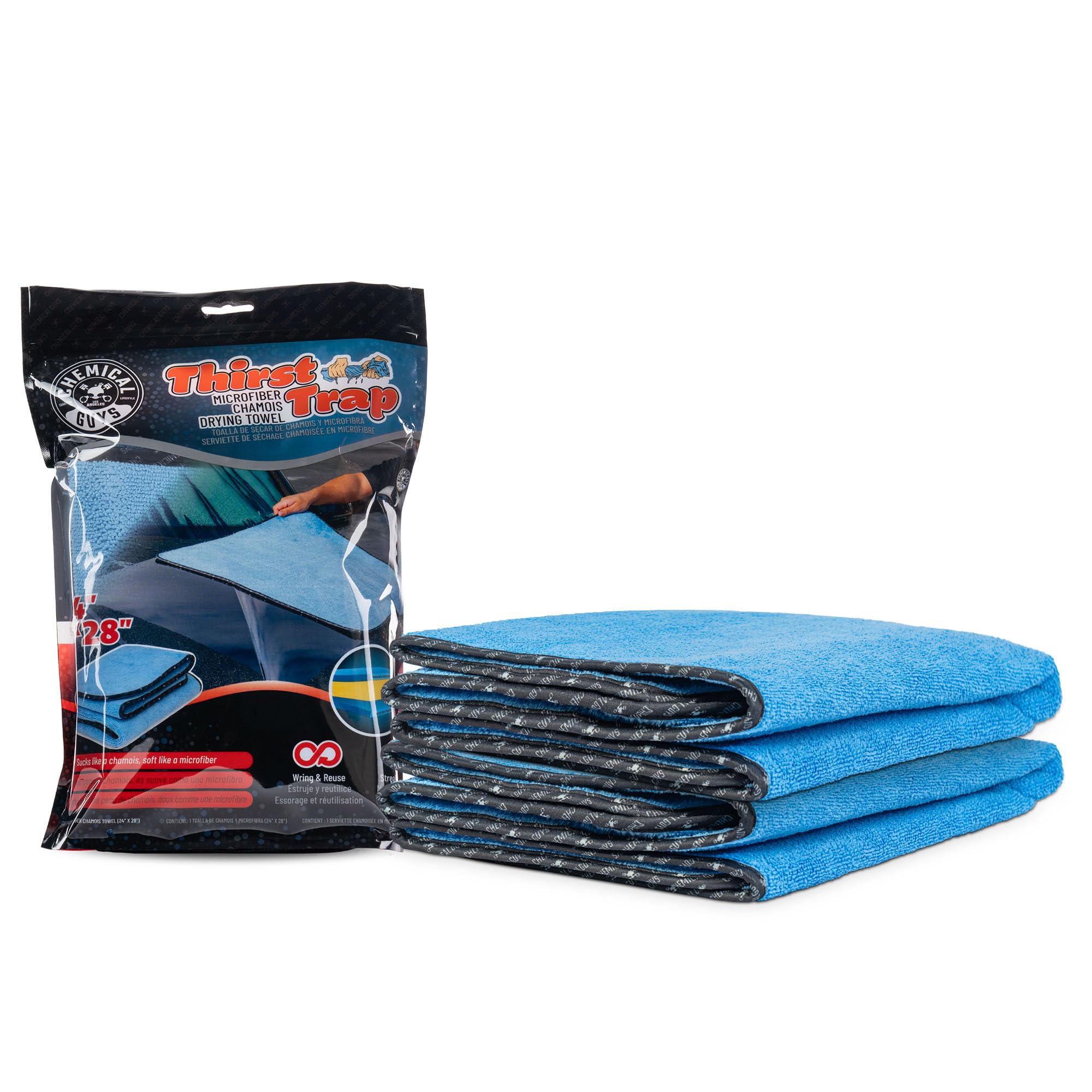 Amazon.com: Chemical Guys, Thirst Trap Microfiber Chamois Towel