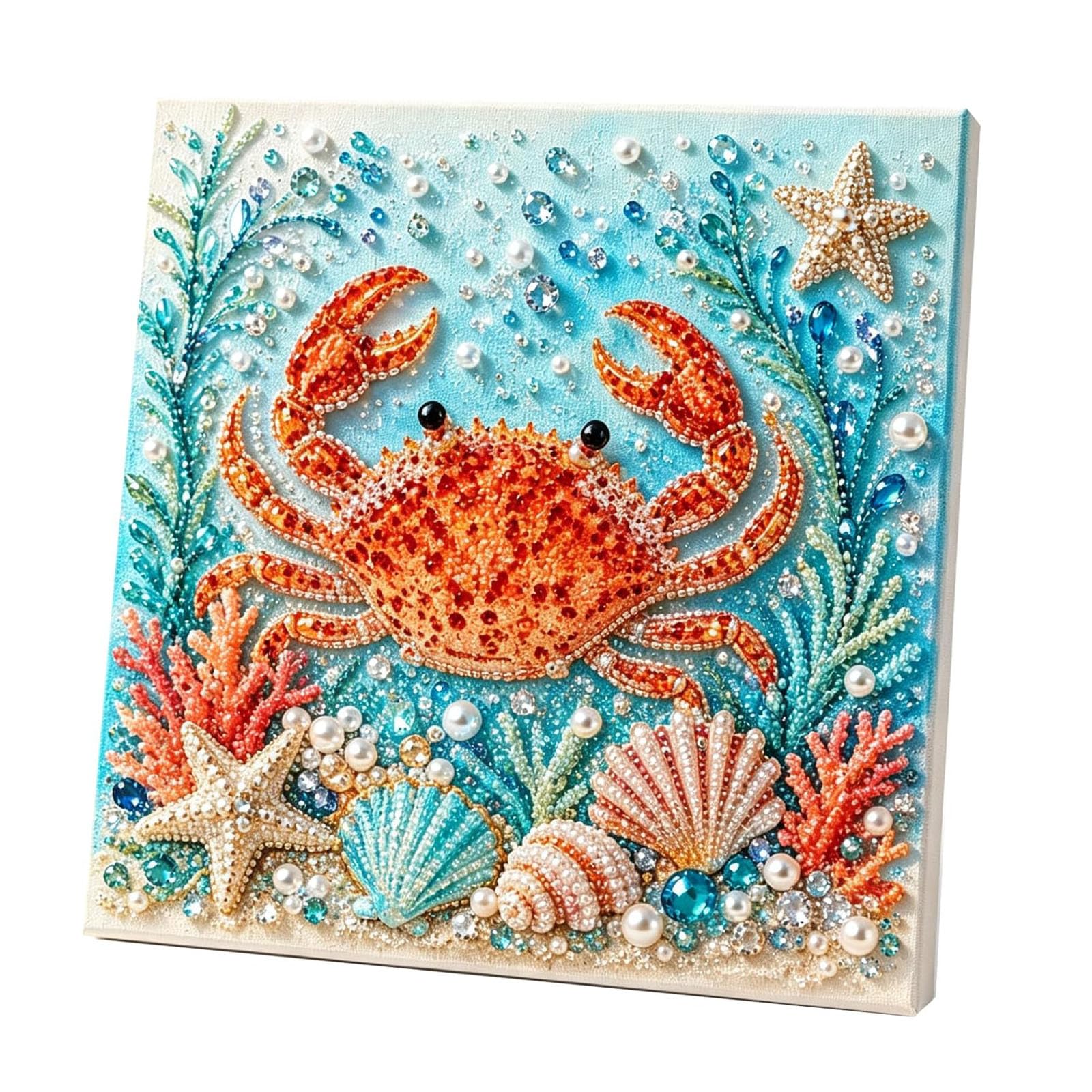 ZHENWO Ocean Theme Pearl Art DIY Kit (Crab)