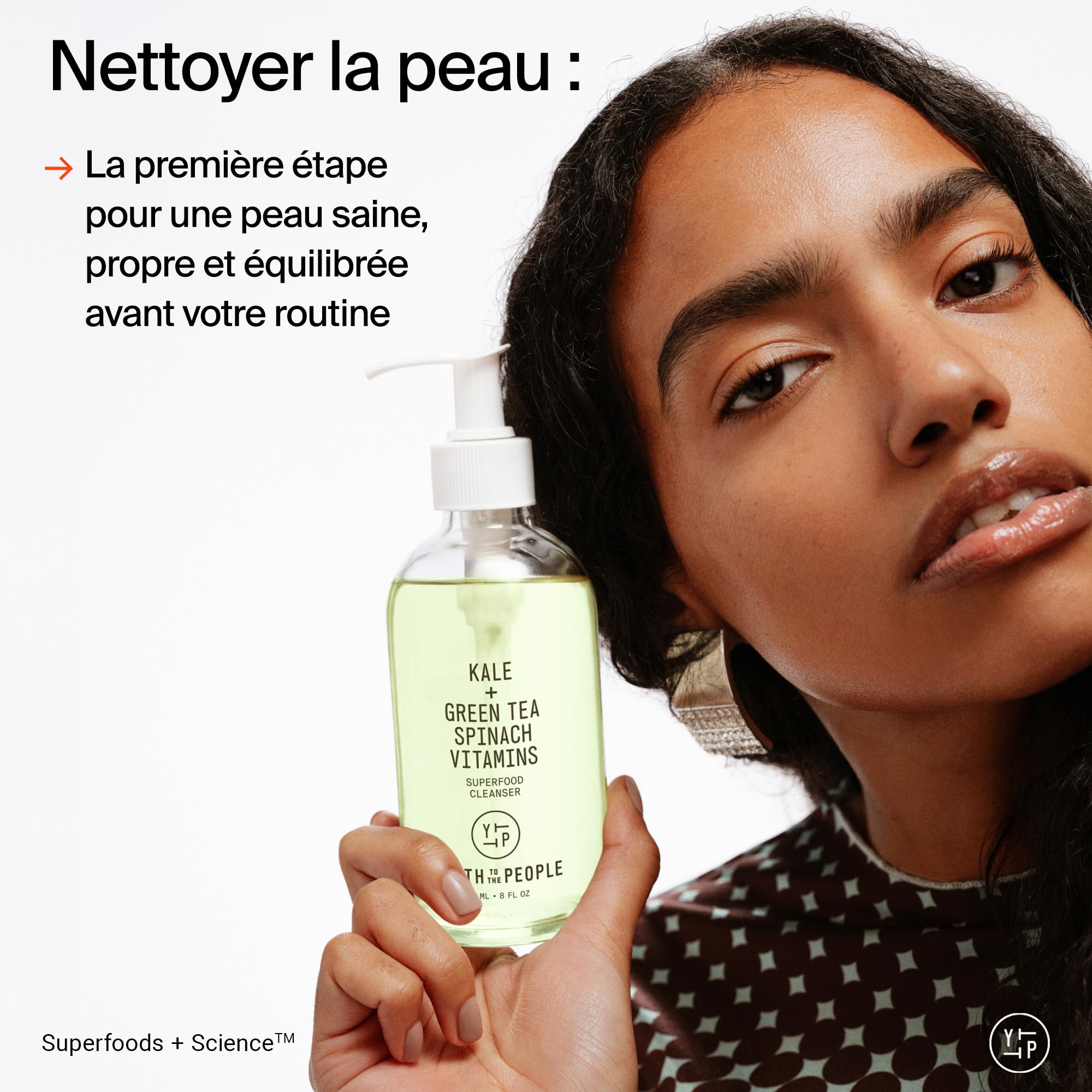 Youth To The People Superfood Cleanser, Nettoyant Visage, Enrichi en Chou Kale, Thé Vert & Épinards, pH Équilibré, Pour Tous les Types de Peau, Démaquillant Doux pour Peaux Sensibles, 150 ml