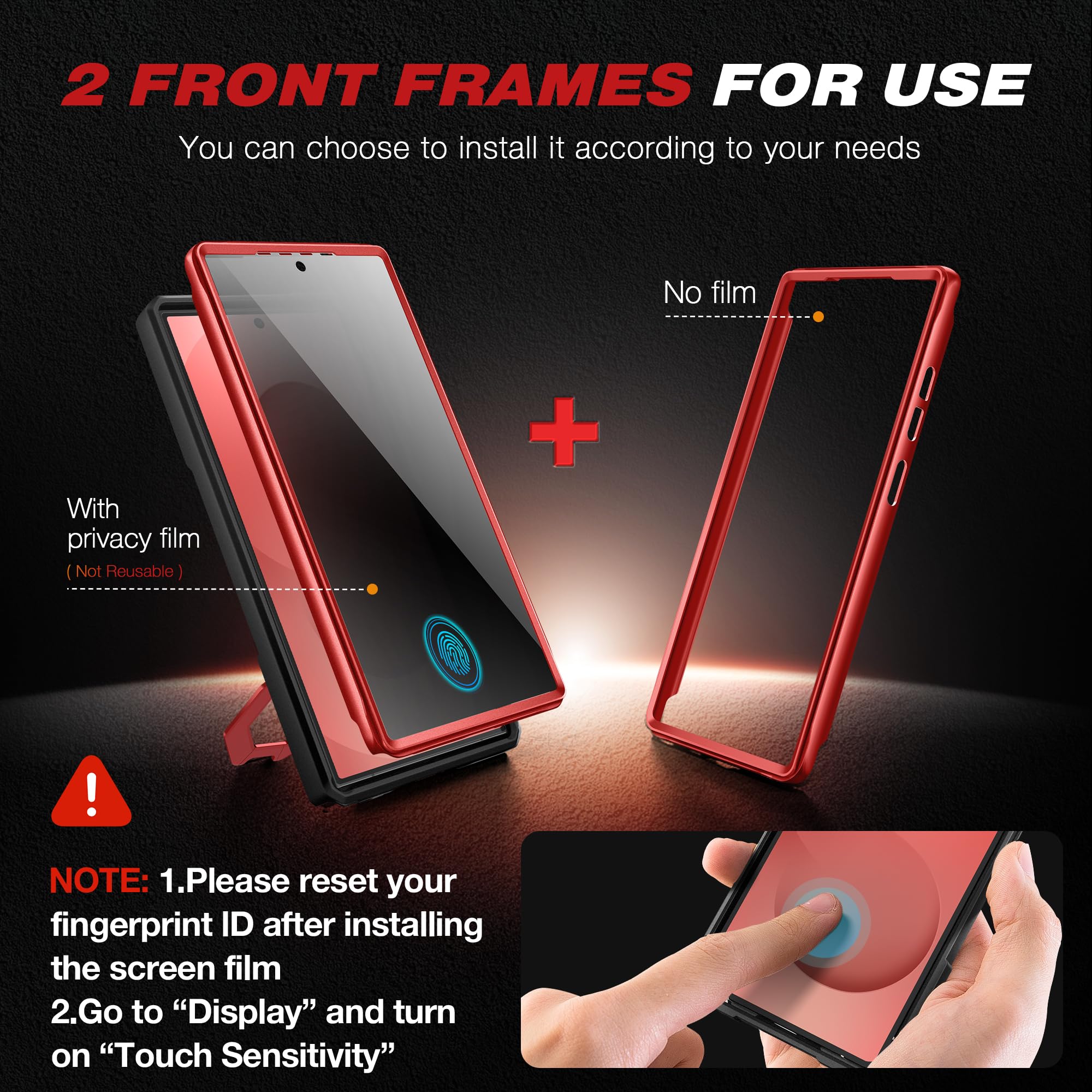 TONGATE Funda magnética para Samsung Galaxy S25 Ultra con protección de Pantalla de privacidad, [Compatible con Magsafe] [protección Militar contra caídas] S25 Ultra Funda con Clip para cinturón