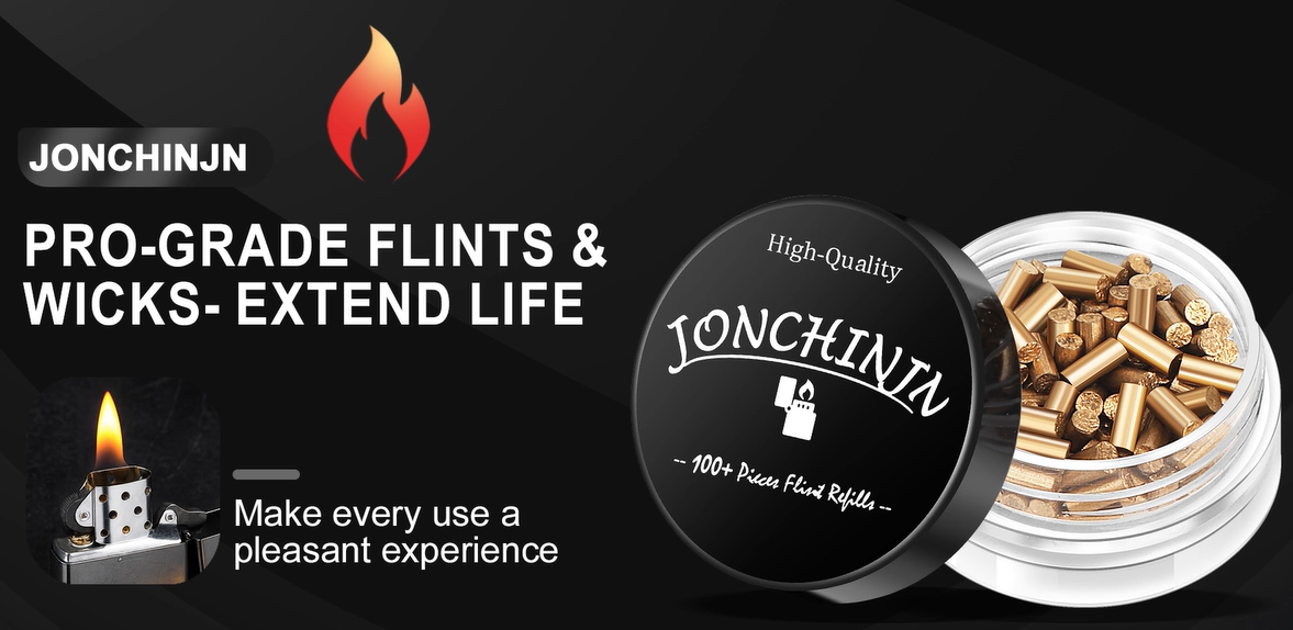 Amazon.com: Lighter Flints 100 Pcs, Premium Flint Replacement Refills,  Multi-Brand Compatible with Zippo and Clipper, Most Lighters, Long-Lasting,  Fast-Igniting and Durable JONCHINJN : Health & Household