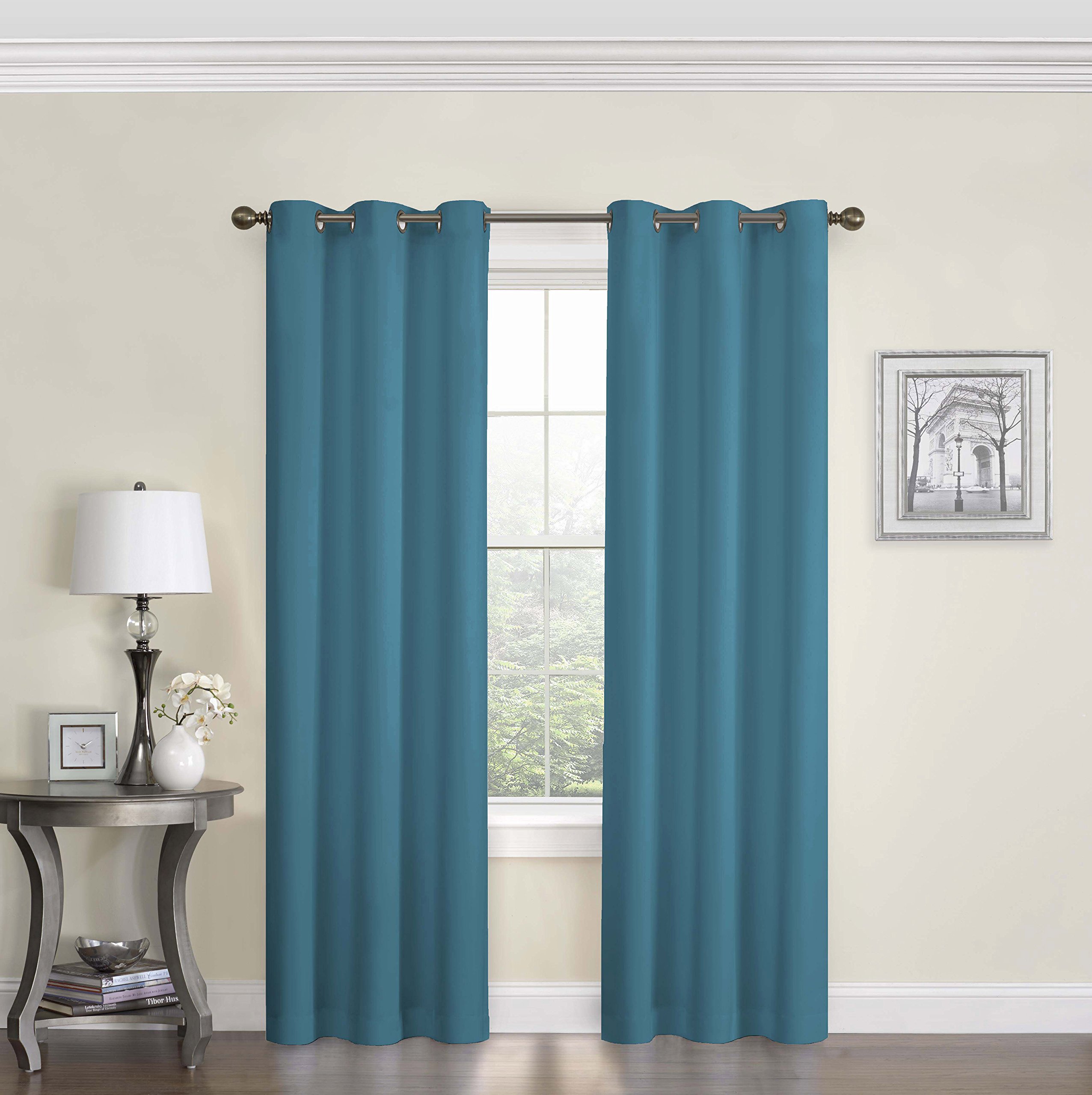Peacock Blue Curtains Drapes Curtains & Drapes 2023
