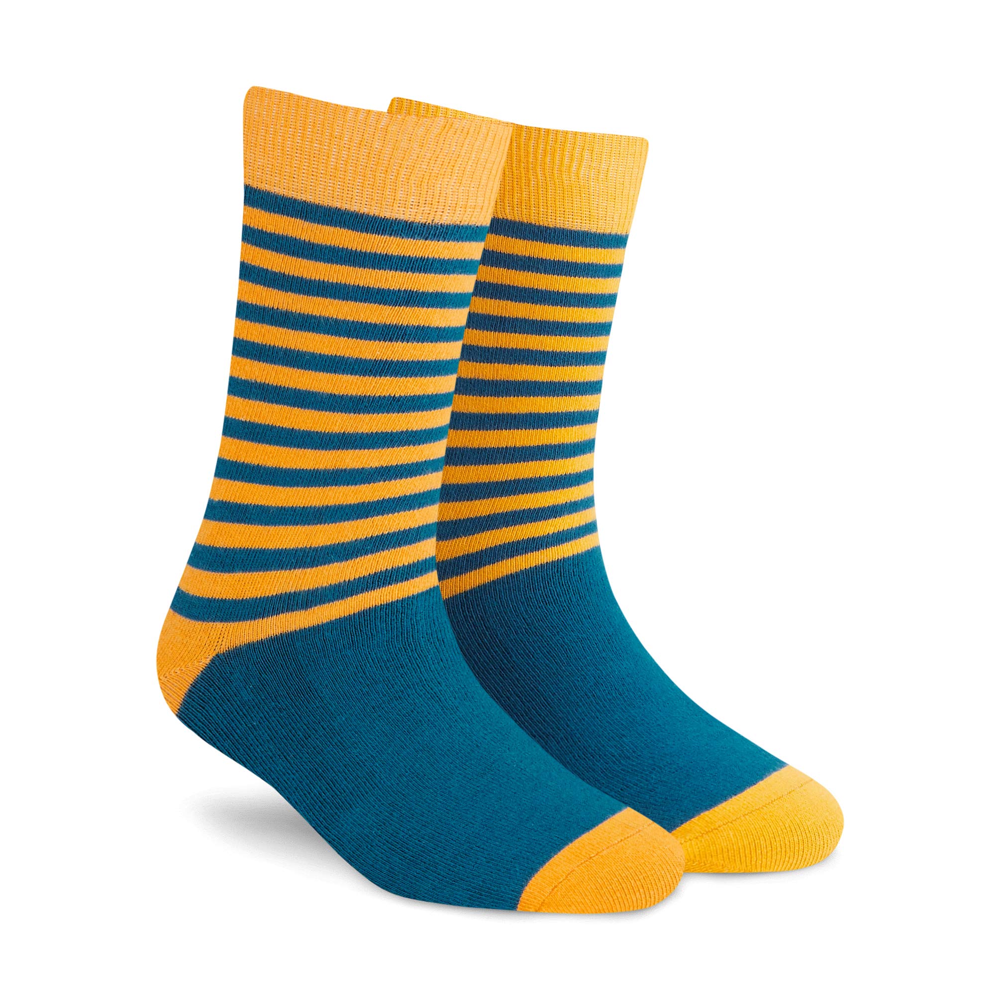 Men's and Women's Combed Cotton Stripes Crew Length Socks (Multicolour, Free Size)-image-41