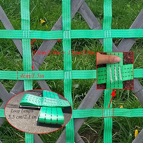 Miniatura 2 de DREAMOSA Red de escalada de ninja, red de carga de escalada, red de cuerda para juegos de guerrero ninja, accesorios de equipo de entrenamiento para