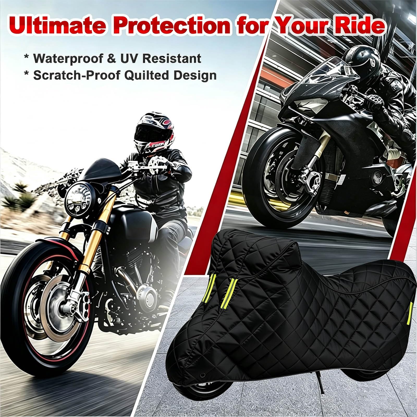 Motorrad Abdeckplane kompatibel mit Paton S1-R 60 UV-stabilisiert(Silver)