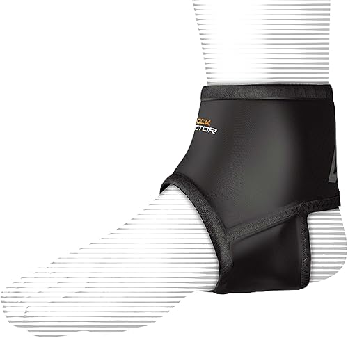 Shock Doctor - Manga de tobillo con ajuste de compresión (Negro)