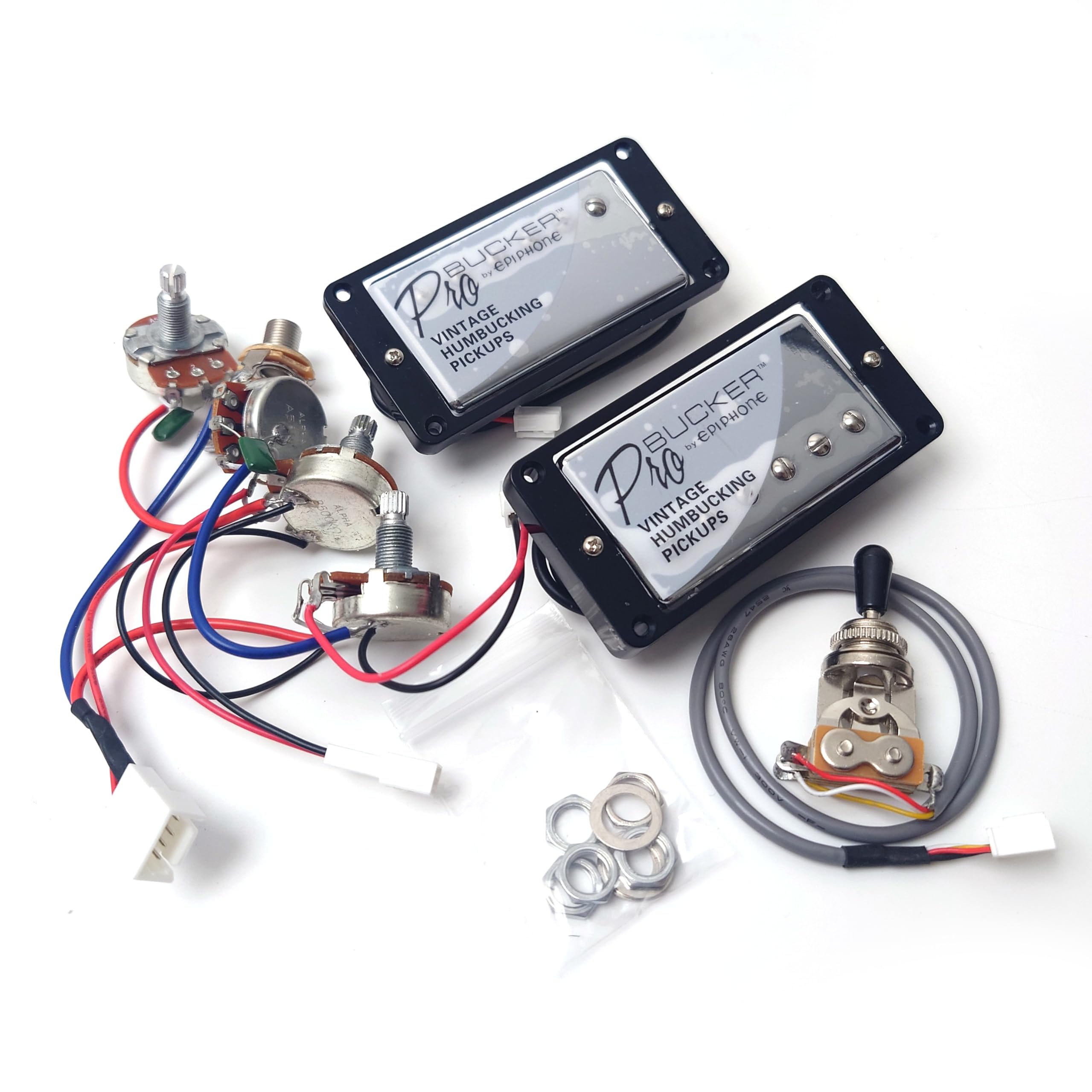 Amazon.co.jp: ProBucker Alnico 2 ハムバッカー ピックアップ セット