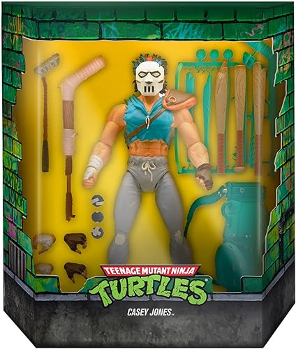Miniatura 2 de Super7 Ultimates Teenage Mutant Ninja Turtles Casey Jones - Figura de acción TMNT de 7 pulgadas con accesorios, coleccionables clásicos de dibujos