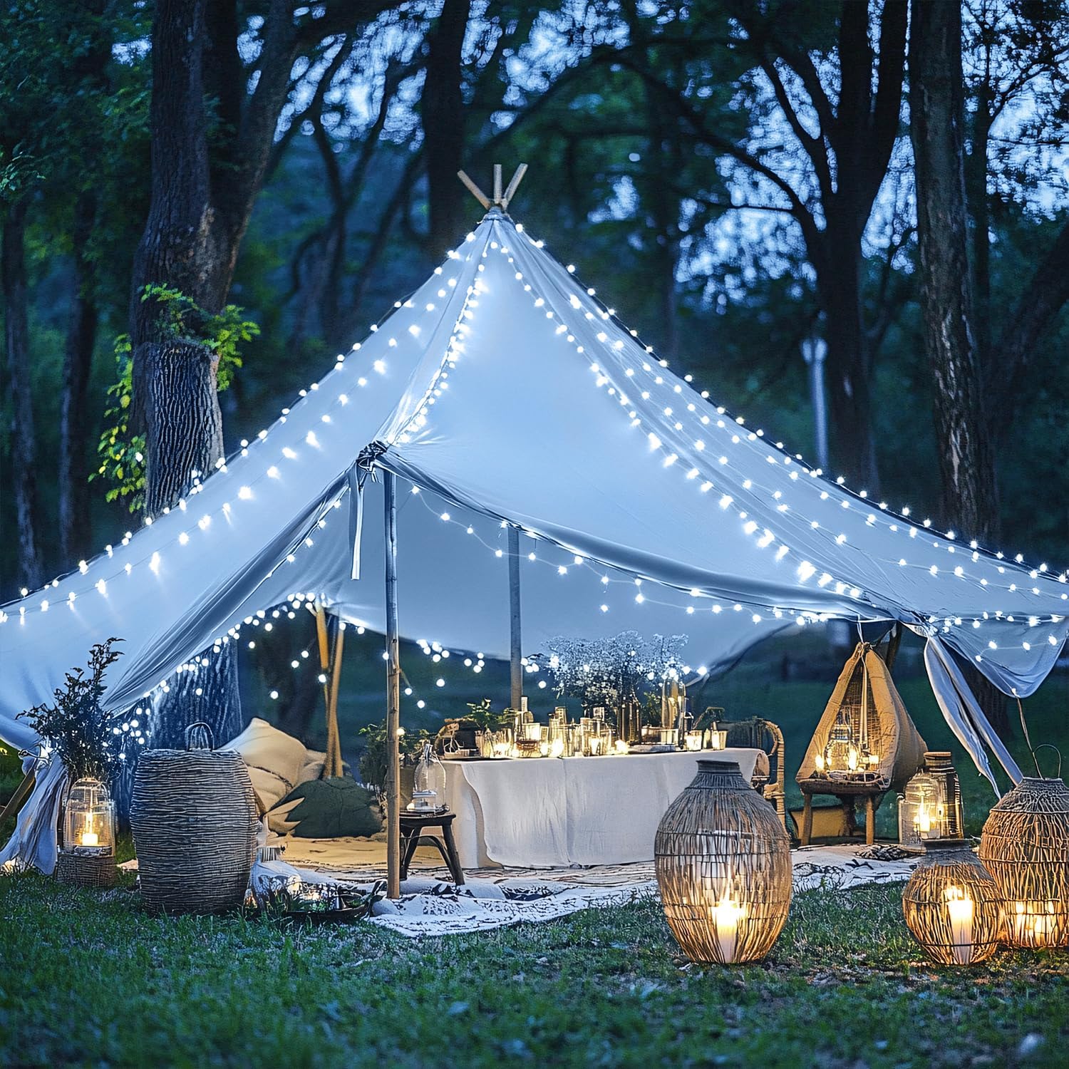 Bollengold Fairy Lights Plug in, 22M 220LED Christmas String Lights Mains Powerd - Image 4