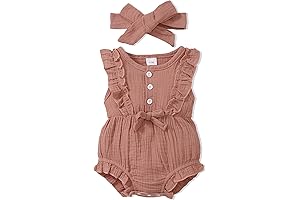 Burt's Bees Baby Girl Rompers: Sweet Dreams