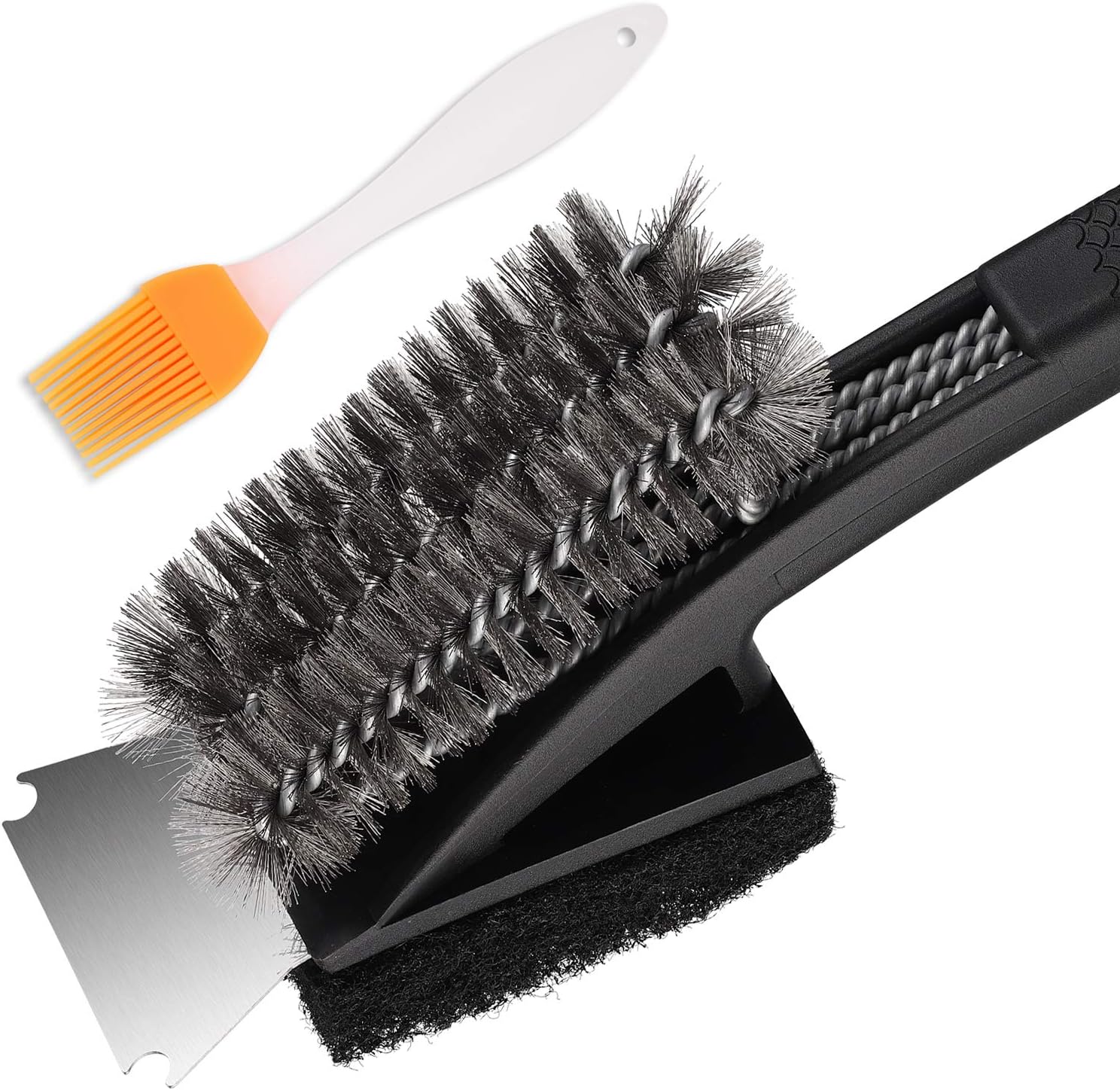 spazzola per griglie con fili di ottone