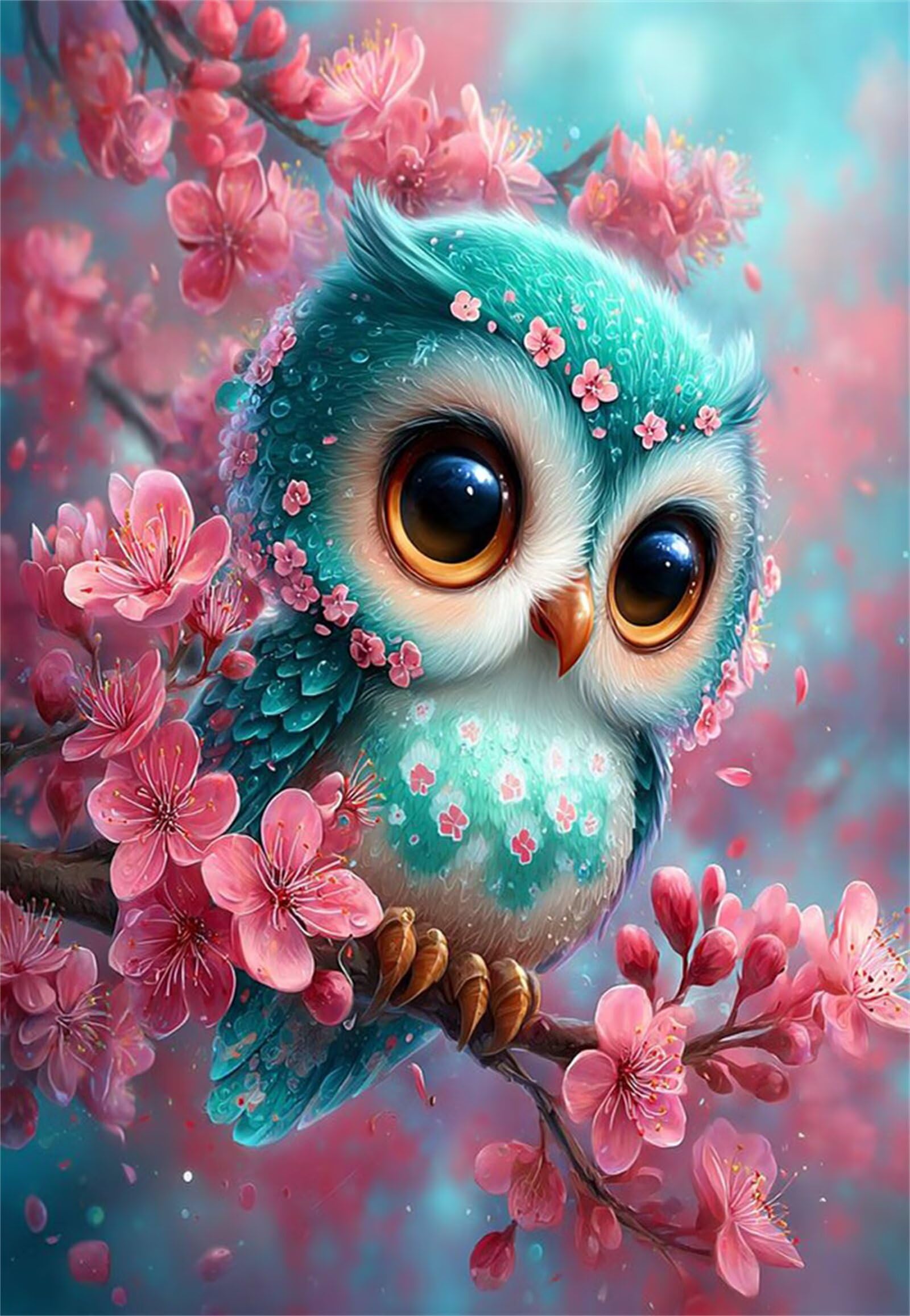 Puzzle 1000 Pieces Adultes Chouette Fleurs Roses 75 x 50 cm Puzzle Adulte Jeu éducatif défi Jouet Puzzle Impossible 1000 Pièces Puzzles