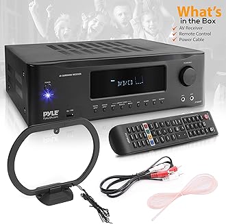 Pyle 7.1-Channel Hi-Fi Bluetooth Stereo Amplifier - 2000 Watt AV Home Theater Speaker Subwoofer Surround Sound Receiver w/Radio, USB, RCA, HDMI, MIC in, Supports 4K UHD TV, 3D, Blu-Ray -PT796BT