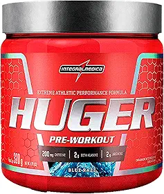 Pré-Treino Potente Huger Blue Razz 320g - Energia e Foco Extremos – Integralmedica