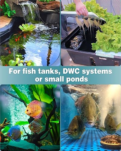 Miniatura 7 de Pawfly Piedra de aire de acuario para bomba de aire de 5 pulgadas, herramienta cilíndrica de liberación de burbujas, difusor de oxígeno para tanques