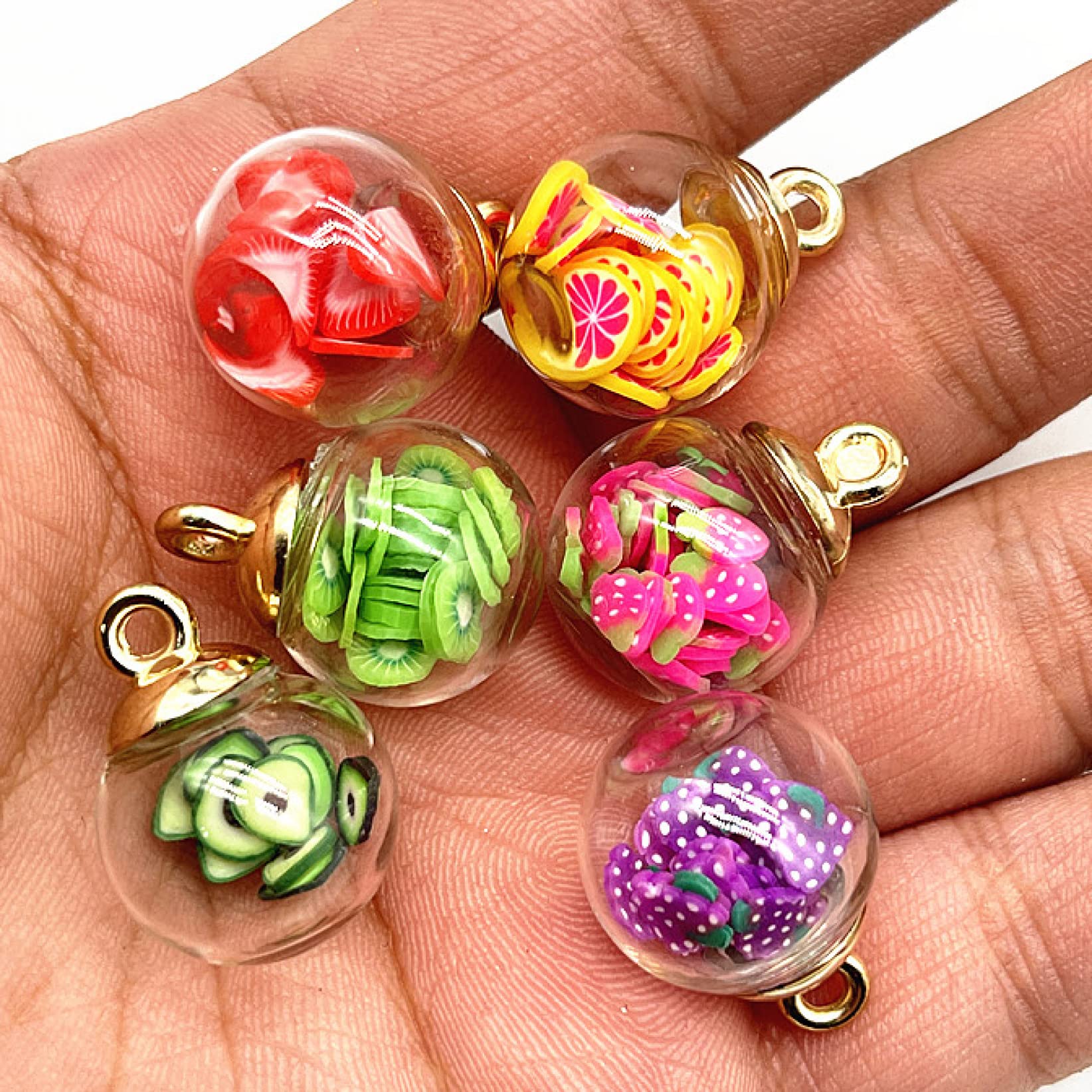 Amazon.co.jp: 10 個ビーズ 16 ミリメートルカラフルな透明ボール