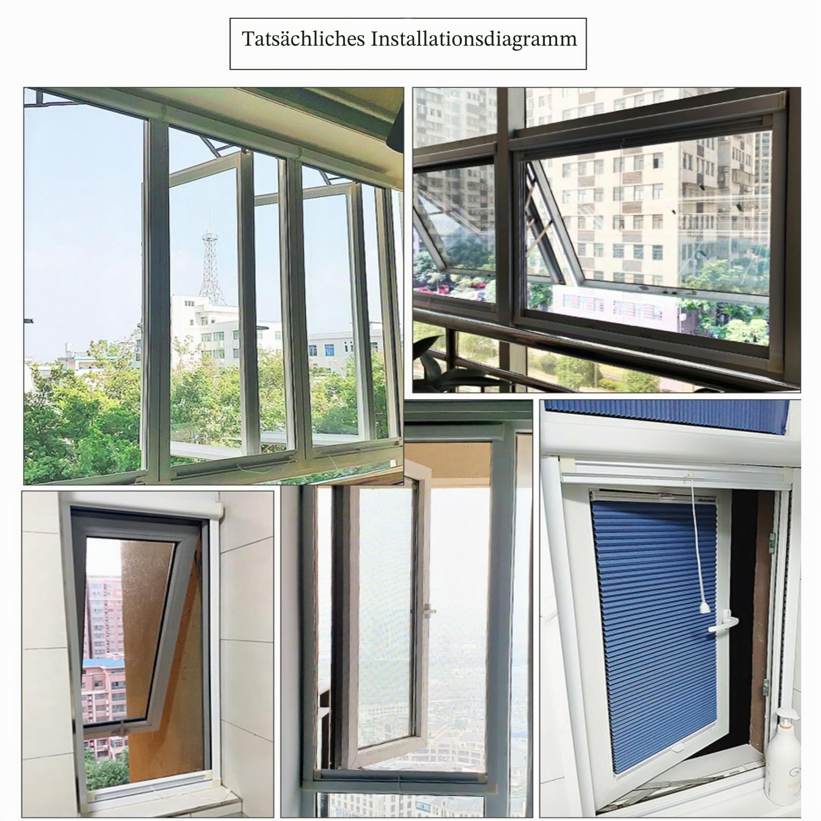 Insektenschutz Fenster Rollo, Mass Dekor Fliegengitter, Rahmen aus Aluminiumlegierung, Mückennetz Fenster, Einfaches Anbringen, Insektenschutz für lüftungsschlitze Fensters