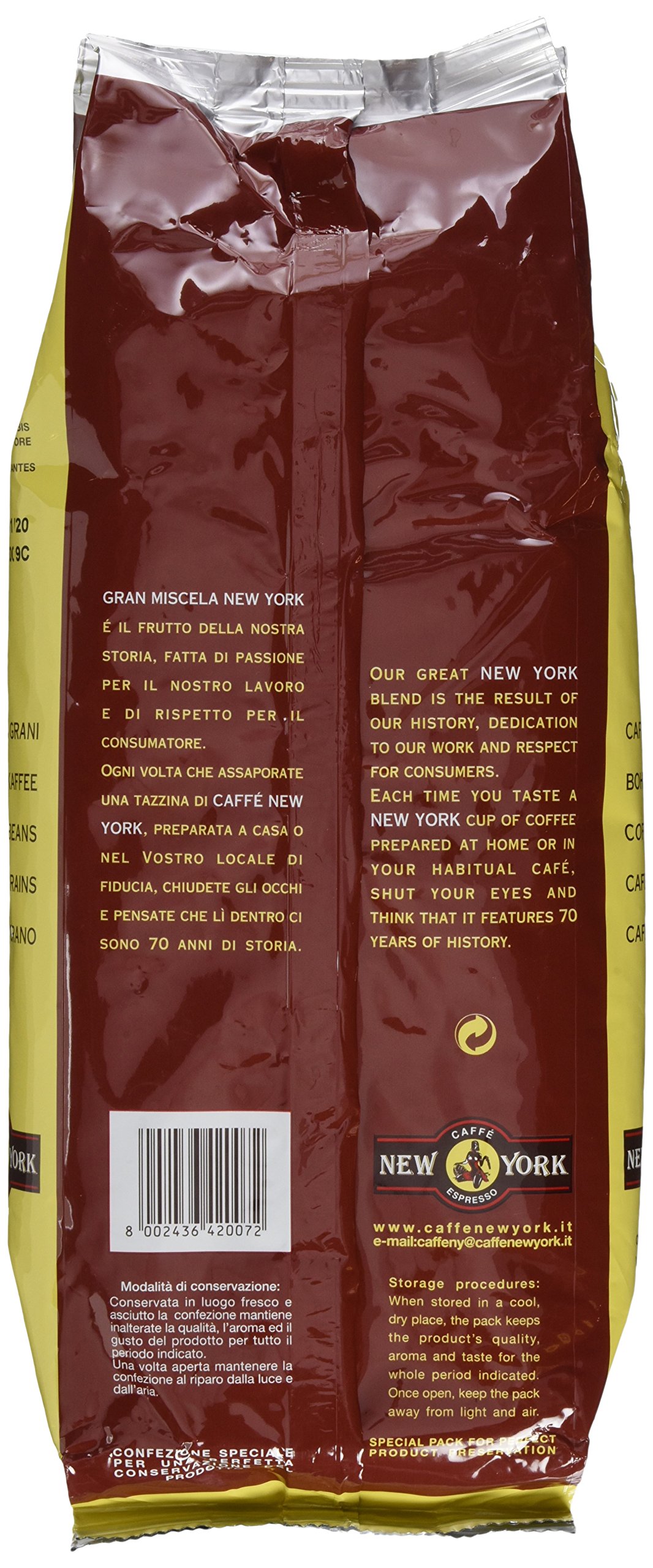 New York Caffé Super Crema, 1er Pack (1 x 1 kg)