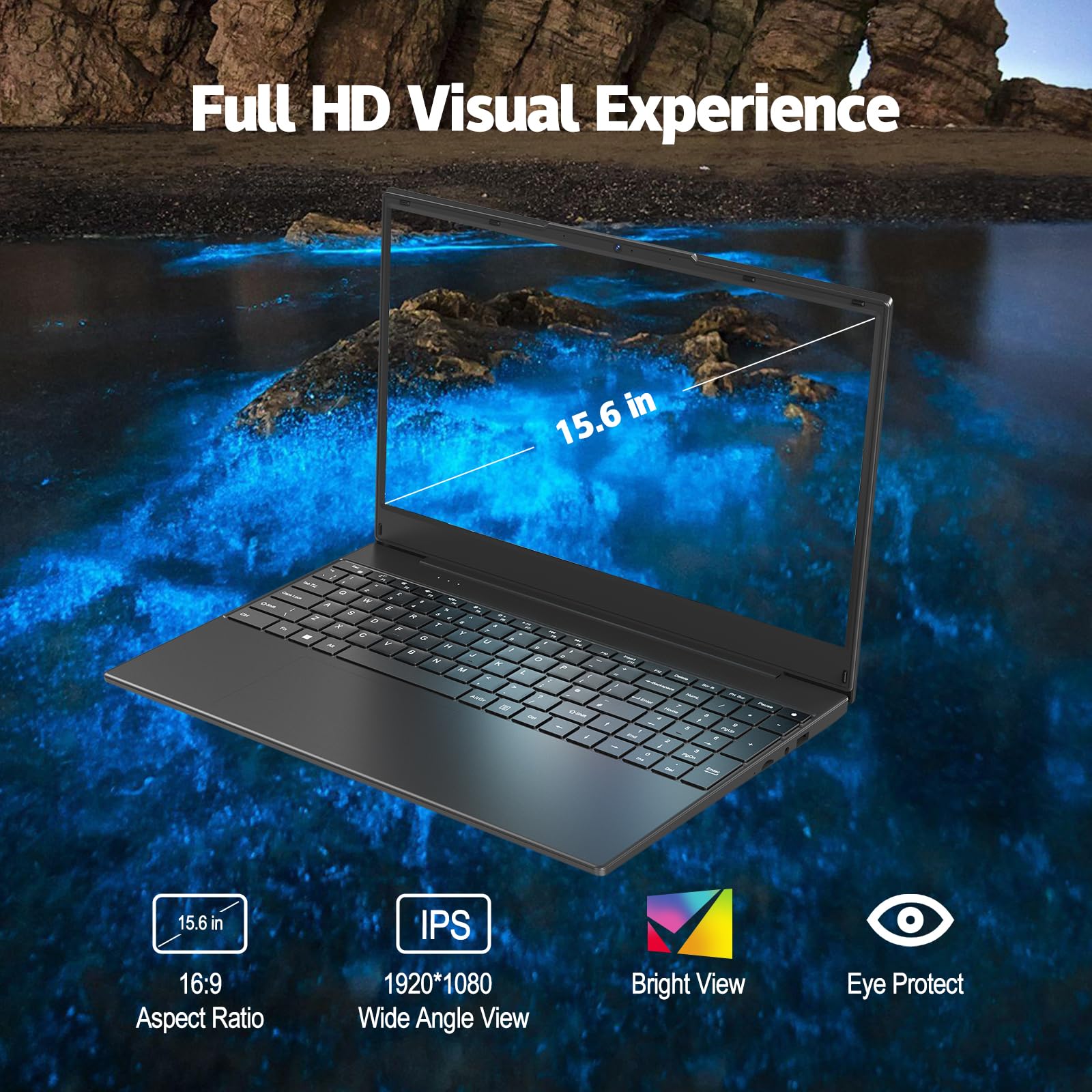 Amazon.com: 15.6 inch FHD Laptop Computer-AMD R3 3200U Processor