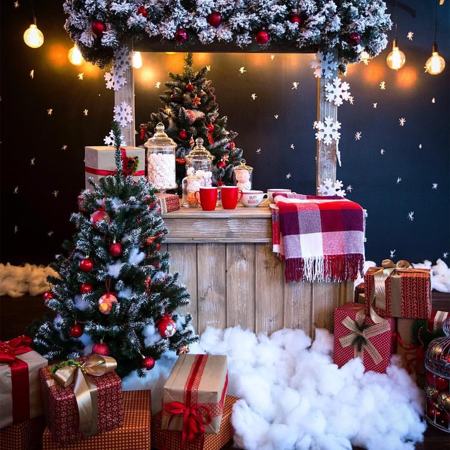 Weihnachts-Schneedecke 150x40 Cm – Künstlicher Schnee Aus Polyester – Für Weihnachtsdorf, Tisch, Kamin & Fenster – Indoor Deko