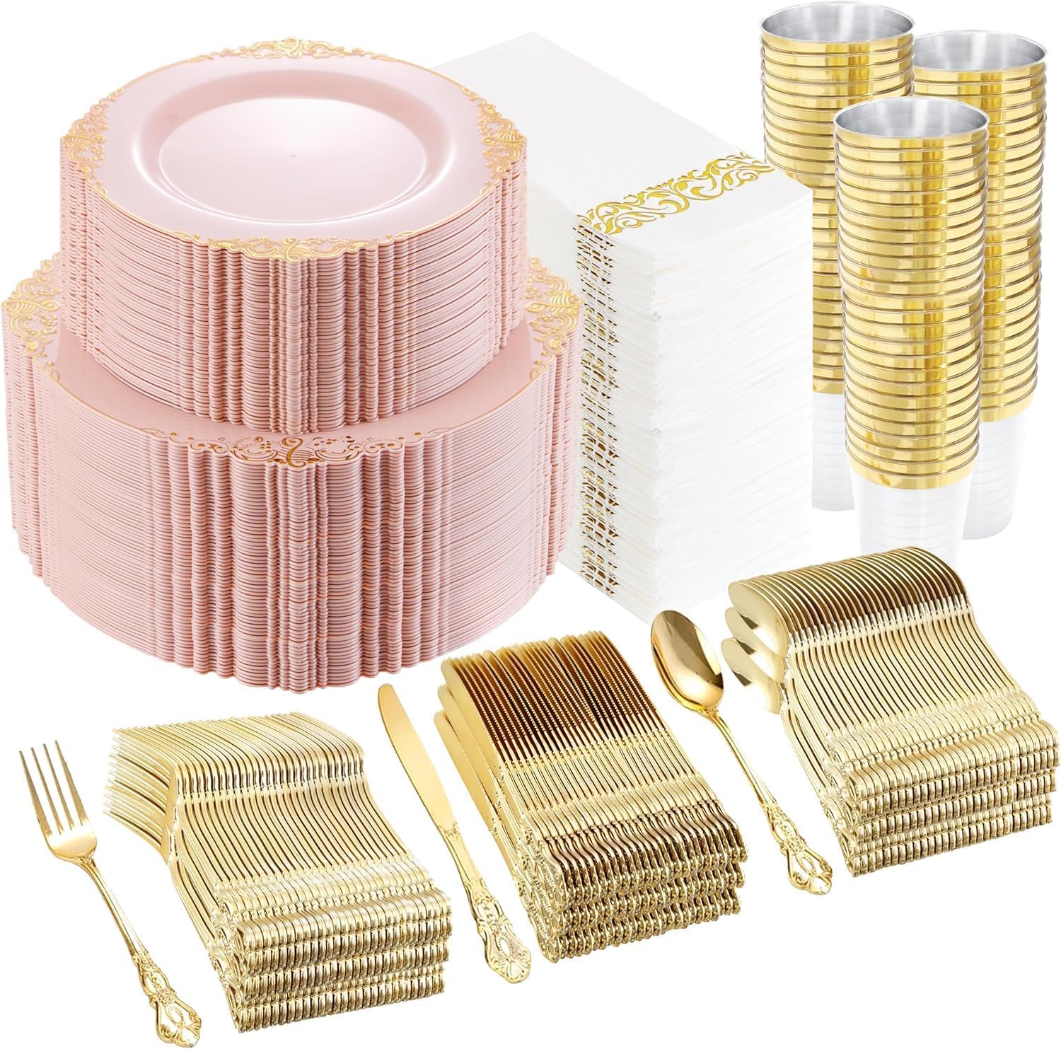 YOUBET 700 Piece Wedding Dinnerware Set -11 YOUBET 700 Piece Wedding Dinnerware Set -11