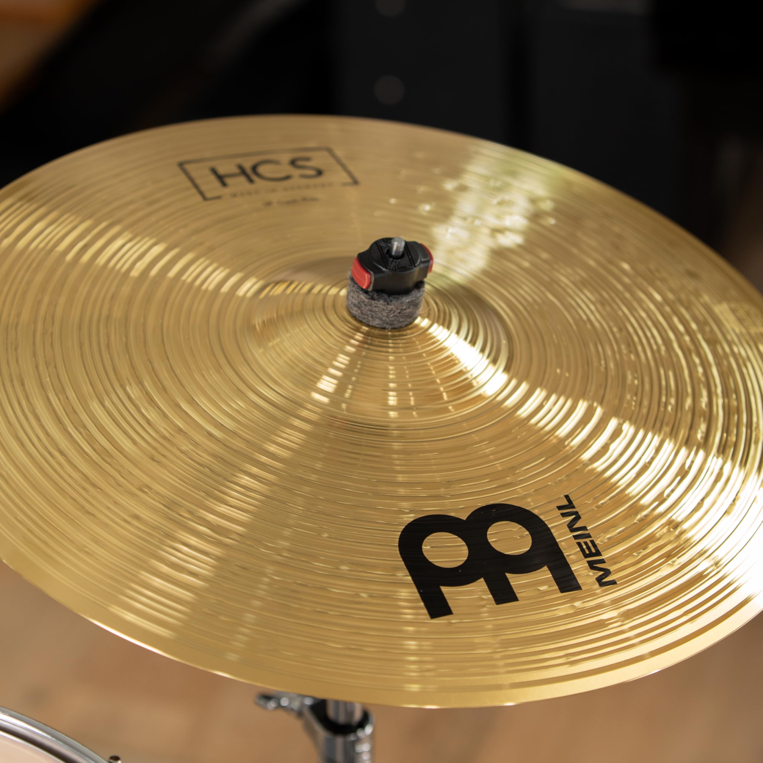 Meinl Cymbals Beckenset HCS Basic — mit 14 Zoll Hihat, 18 Crash-Ride Schlagzeug Becken - Messing, Traditionelles Finish (HCS1418)