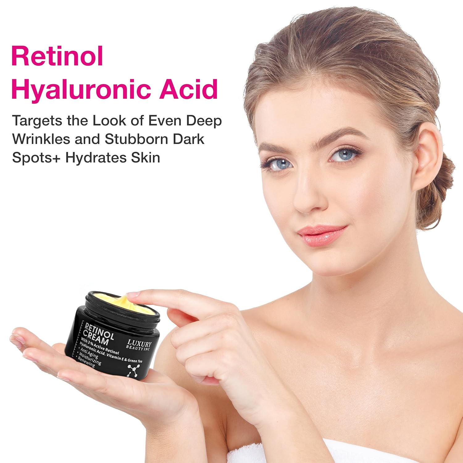 Inc Retinol Cream 3% Active Retinol Hyaluronic Acid Vitamin E Green Tea Anti-Aging Moisturizing Renewing Skincare Collagen Vitamin C Dark Spots Repair Skin 50g 1.69fl. oz 6 Inc Retinol Cream 3% Active Retinol Hyaluronic Acid Vitamin E Green Tea Anti-Aging Moisturizing Renewing Skincare Collagen Vitamin C Dark Spots Repair Skin 50g 1.69fl. oz