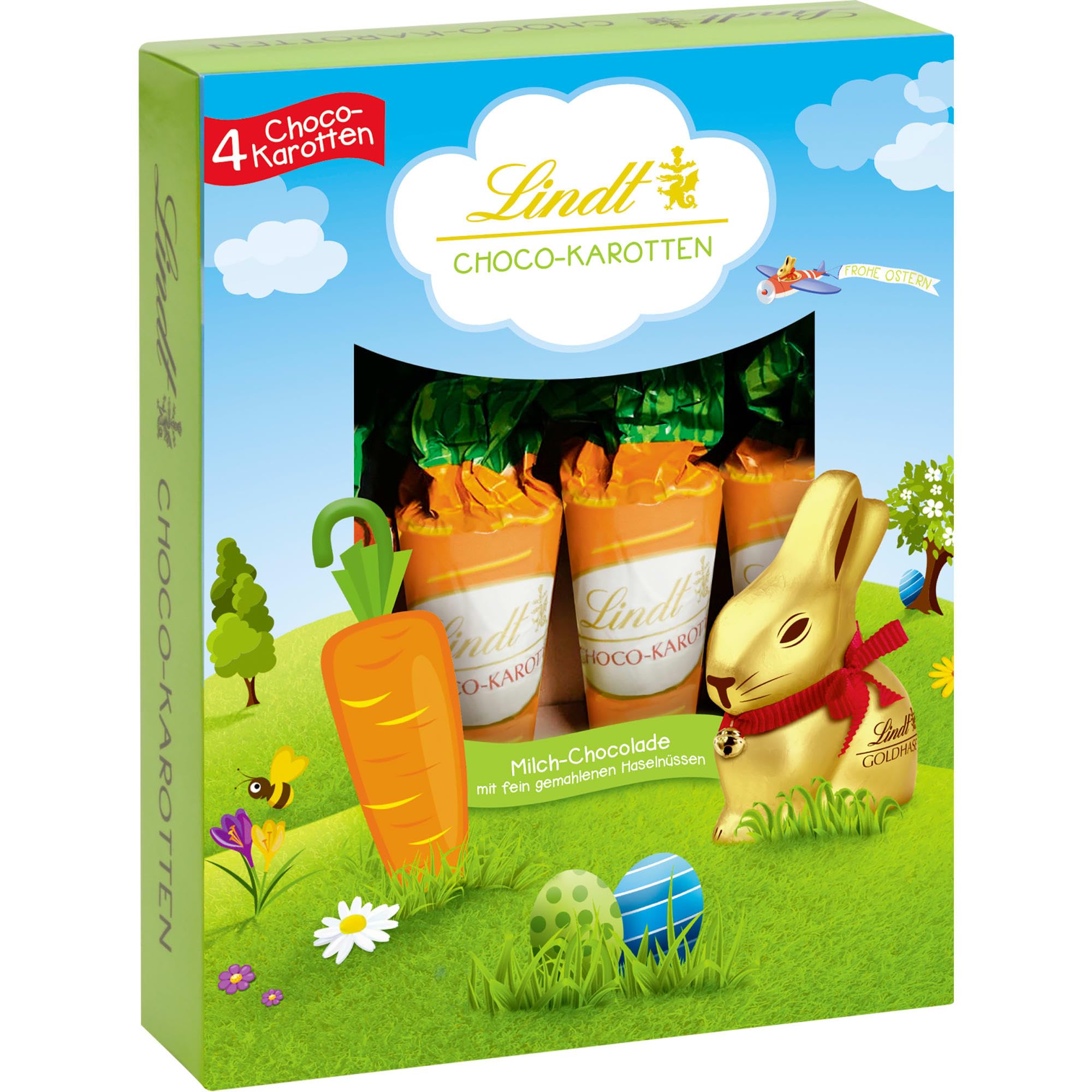 Lindt Choco-Karotten Vollmilch-Schokolade, 2 x 54 g