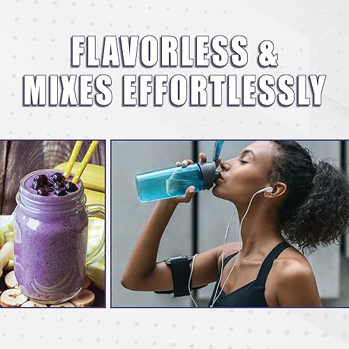 Miniatura 2 de Genepro Proteína en polvo sin sabor con péptidos de colágeno sin lactosa sin gluten suplemento de proteína para cabello piel y uñas 30 porciones