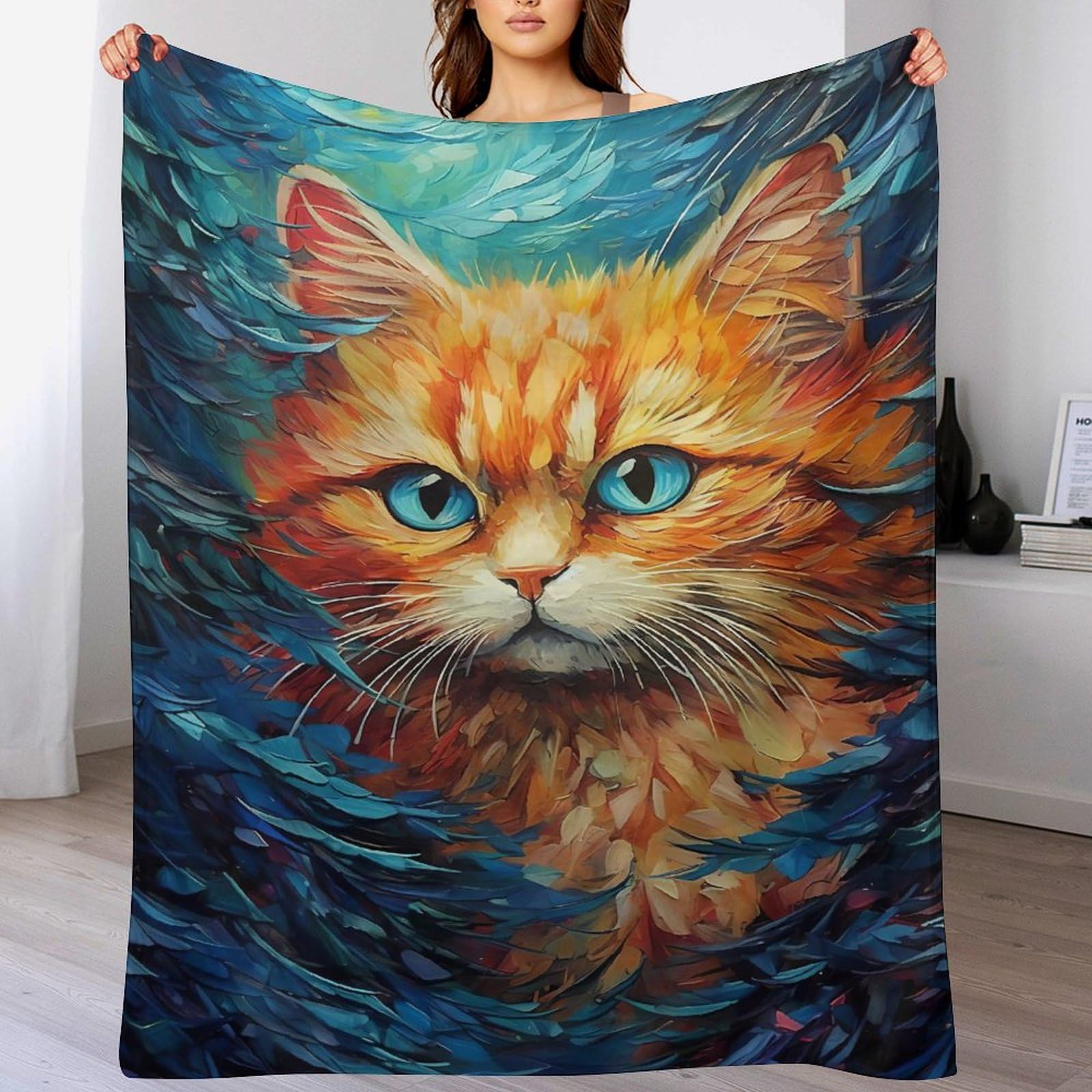 Manta para sofá suave contra el frío invernal de franela de 130x180 cm