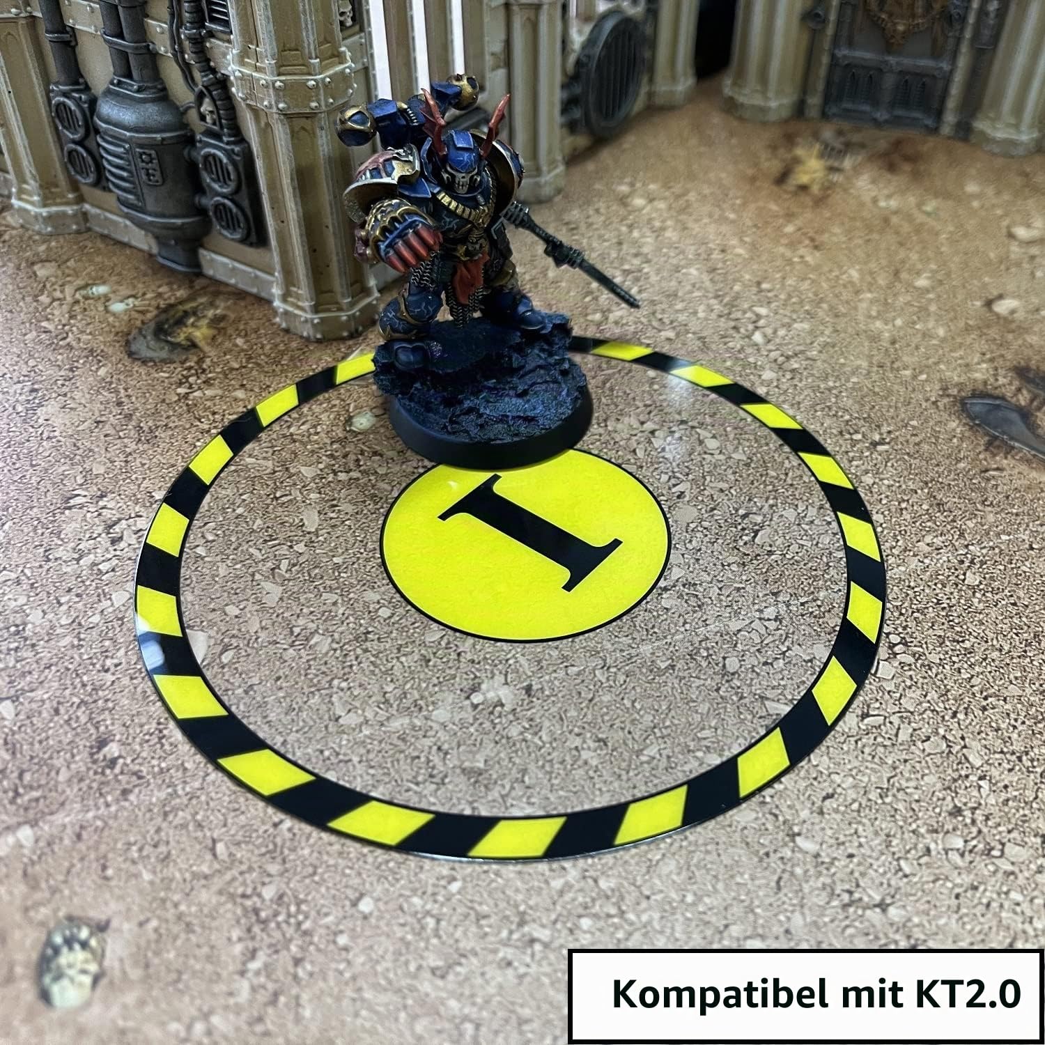 Jucoci Objektivpunktmarker, 6-teiliges Set, Objektivmarker, kompatibel mit Warhammer 40k WH40K KT Wargame (Miniatur Nicht im Lieferumfang enthalten)