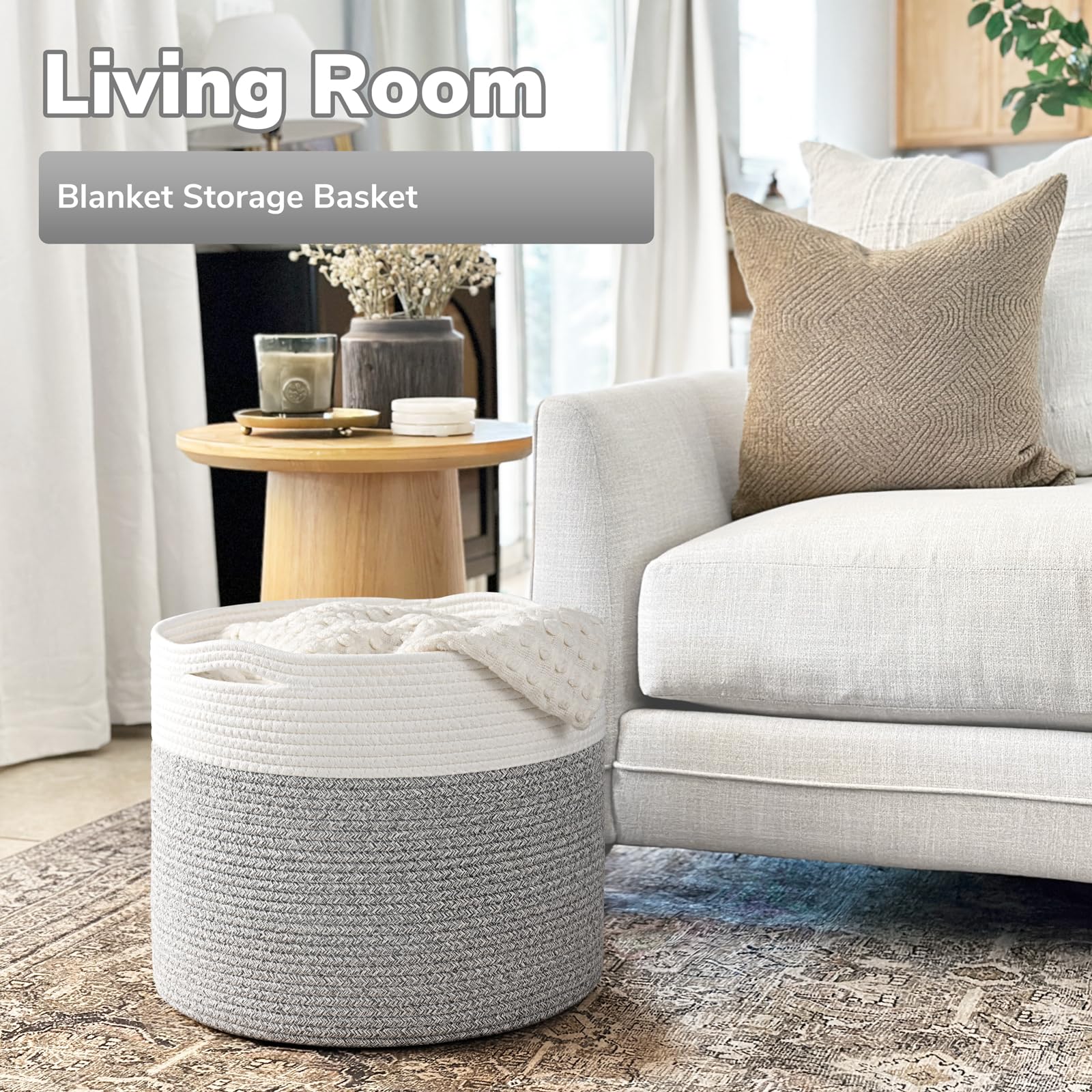 Goodpick Blanket Basket, 15.8