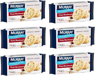 Murray. Sugar Free Cookies - Pecan Shortbread - 8.8 Oz Tray - Pack of 6