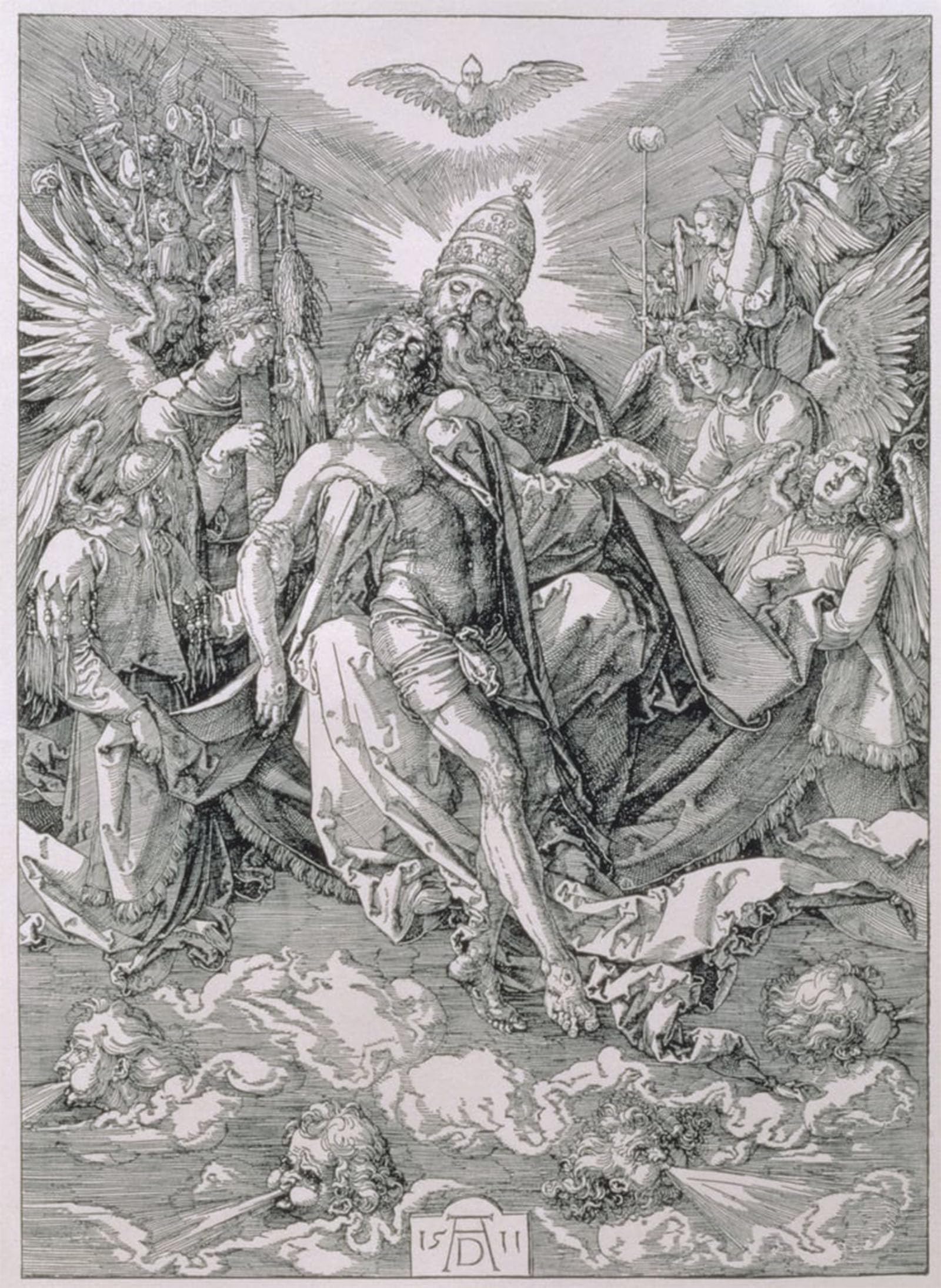 Serendipitp No Frame Abstract Painting Mural Print Picture Wall Decor Painting The Holypub By Albrecht Dürer Vintage Wall Artwork For Home Decor 60X90cm