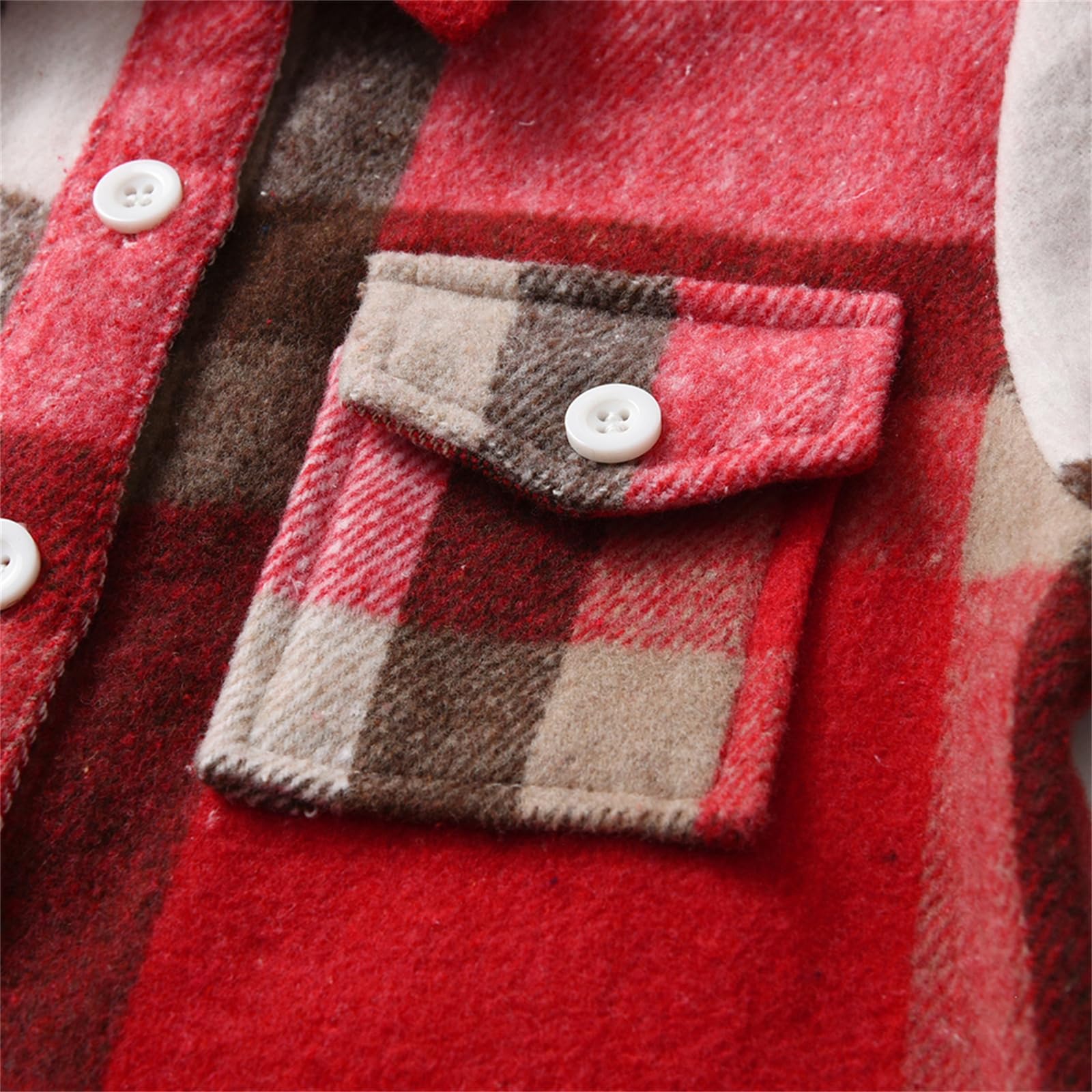 Bambino Ragazzo Flanella Plaid Shirt Bambini Manica Lunga Button Down Giacca Risvolto Tasca Top Regular Fit Casual Autunno Vestiti