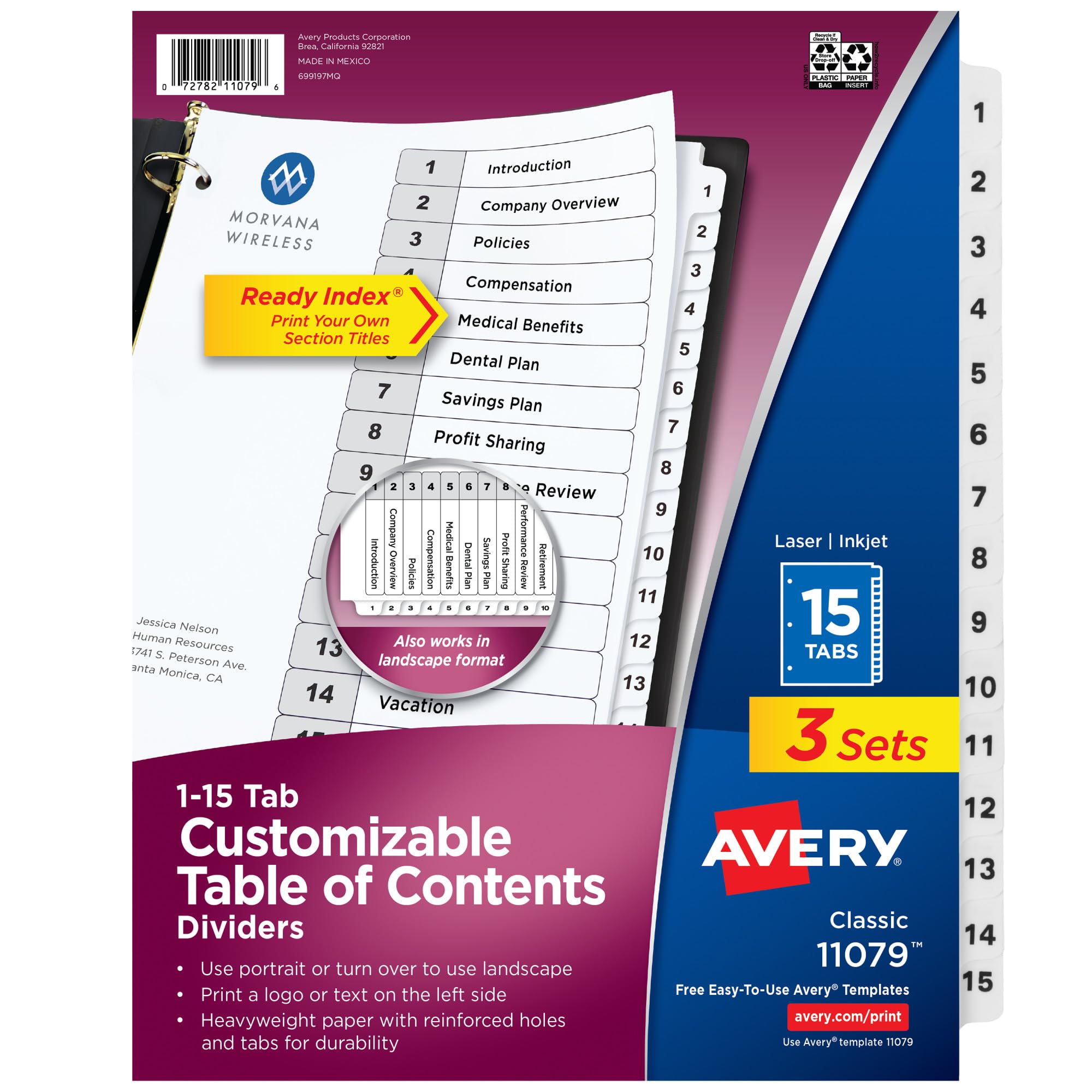 Intercalaires Avery Ready Index pour ne plus perdre de temps dans ses dossiers - 8
