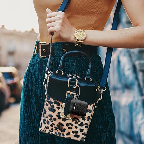 Miniatura 7 de Funda para Airpod y Leropard de 2 generación grabada compatible con Apple AirPods de 21 carga, bonita protección completa de silicona suave, LED