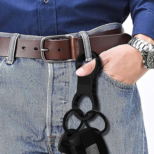 Miniatura 7 de Llavero de liberación rápida con 4 llaveros para automóvil para hombres y mujeres