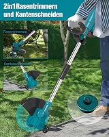 Bavpelp Akkumulátoros Fűnyíró 3in1 Kefe Vágó 2x2Ah Makita Kompatibilis 3