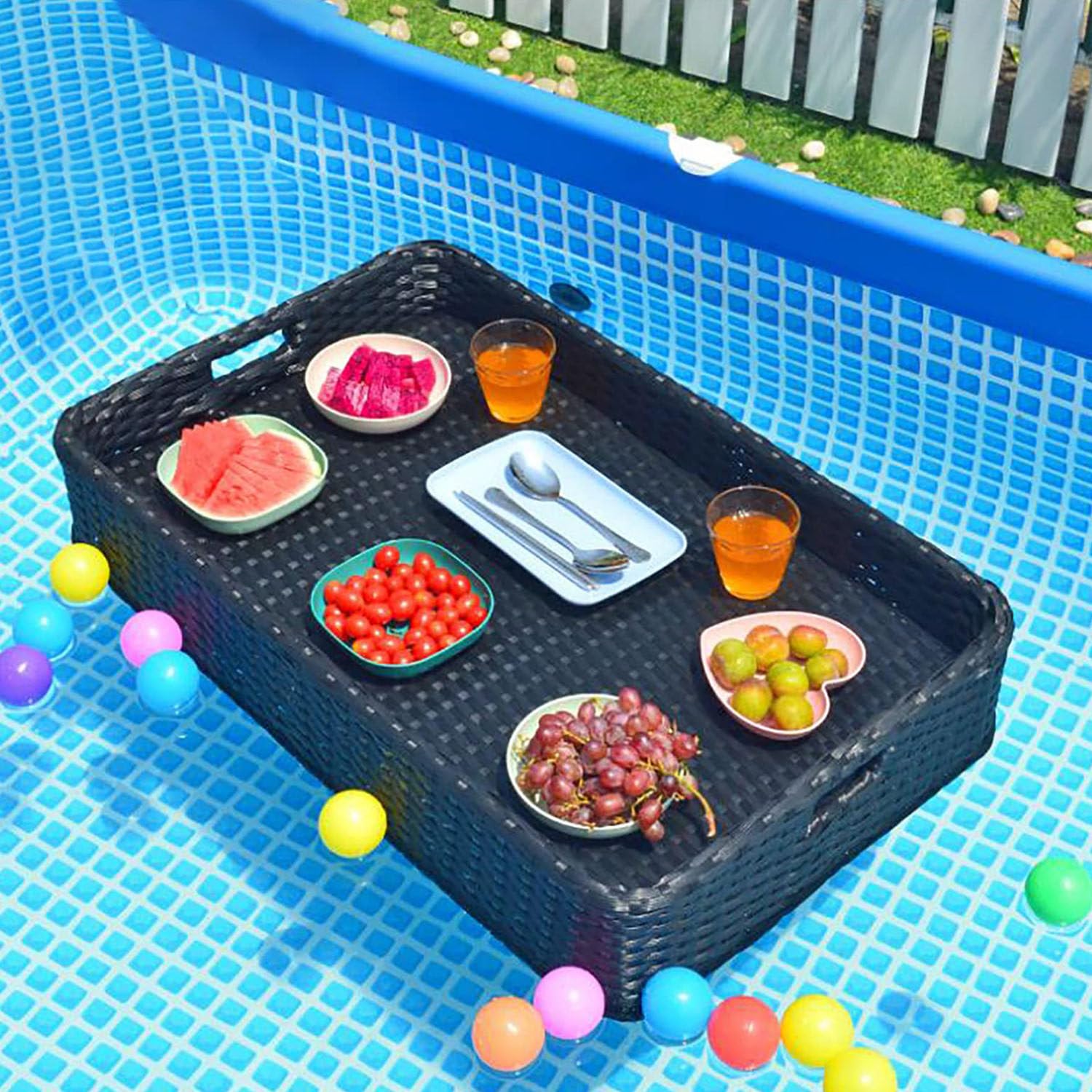 Swimming pool floating bar, Swimming Pool Floats(Black)