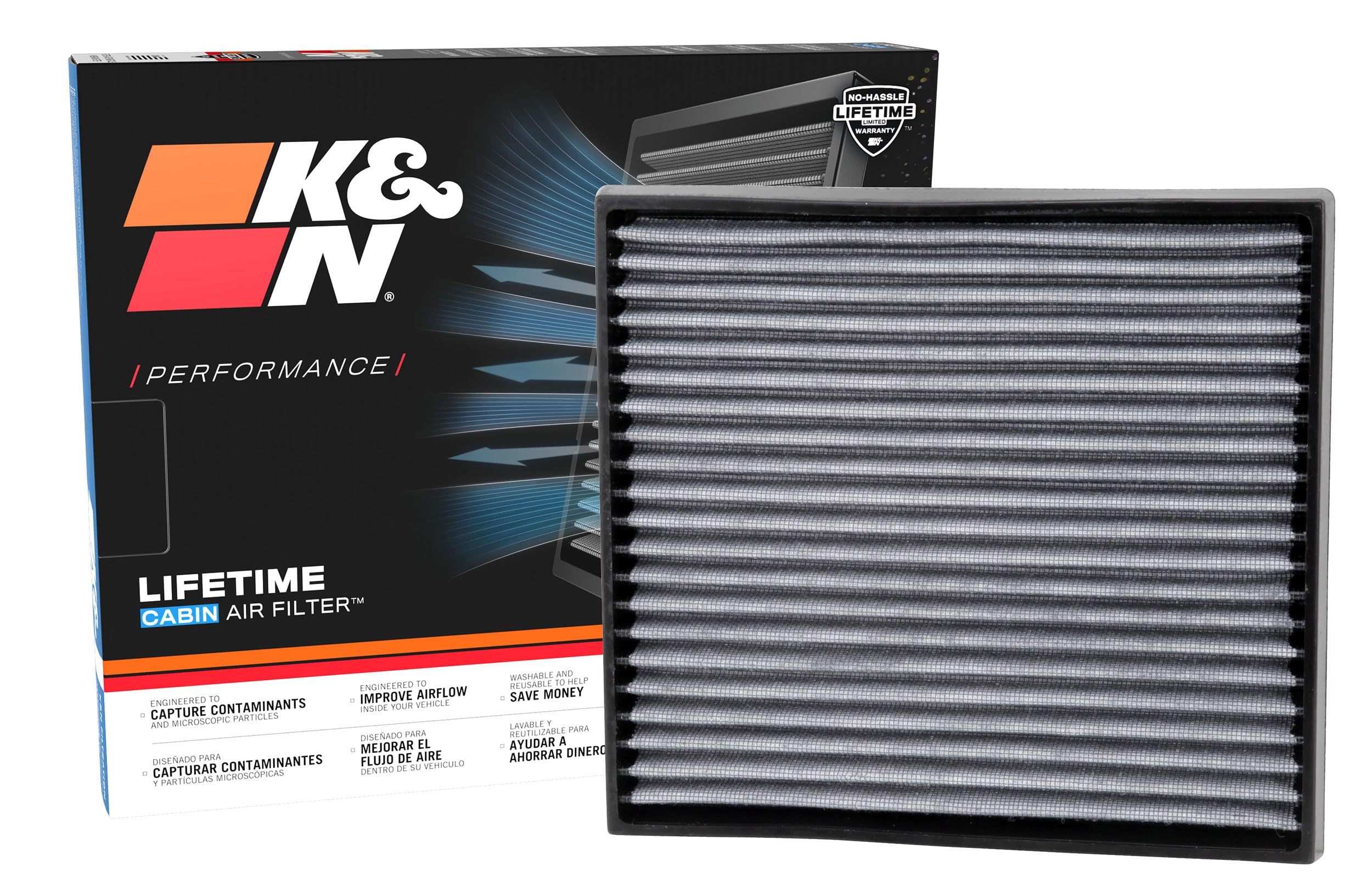 k&n lifetime cabin air filter: premium, washable, clean air for your cabin: compatible with select 1997-2009 toyota/lexus (aristo, altezza, kluger, highlander, is 200, is 300) vf2008