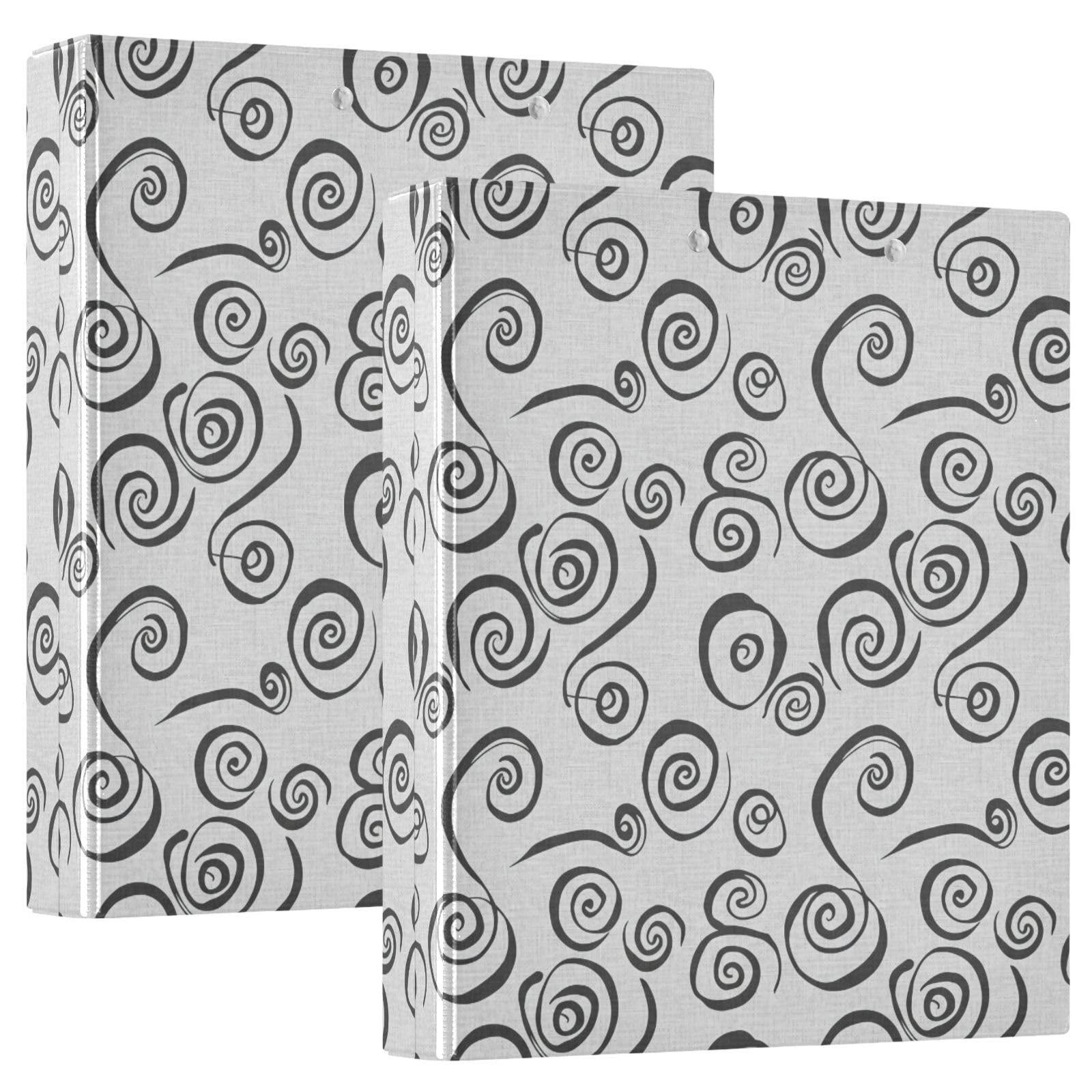 Raccoglitore a spirale a 3 anelli, 3,8 cm, flessibile, confezione da 2