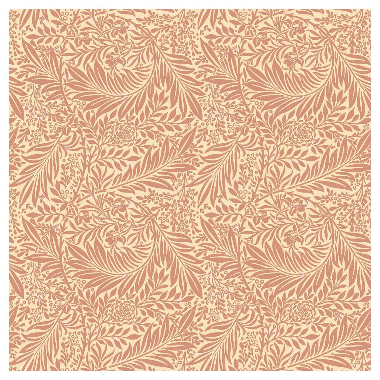 TheFabricTrade 100% Cotton Fabric Digital Printed Material William Morris Larkspur Rose Classic Design - Ideal for Arts & Crafts, Sewing, Quilting - 2 Metre (200cm x 140cm)