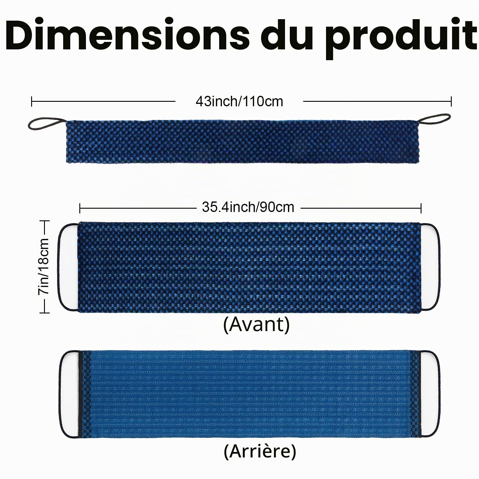 Yiclick Serviette Exfoliante à Double Texture - Éponge Loofah pour le Dos à Utiliser dans la Douche et le Bain, Éponge Exfoliante pour le Corps, Éponge Exfoliante Loofah pour Femmes et Hommes
