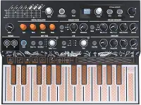 Arturia - Teclado sintetizador MicroFreak – sintetizador híbrido de 25 teclas com teclado PCB, osciladores digitais e wavetable, filtros analógicos