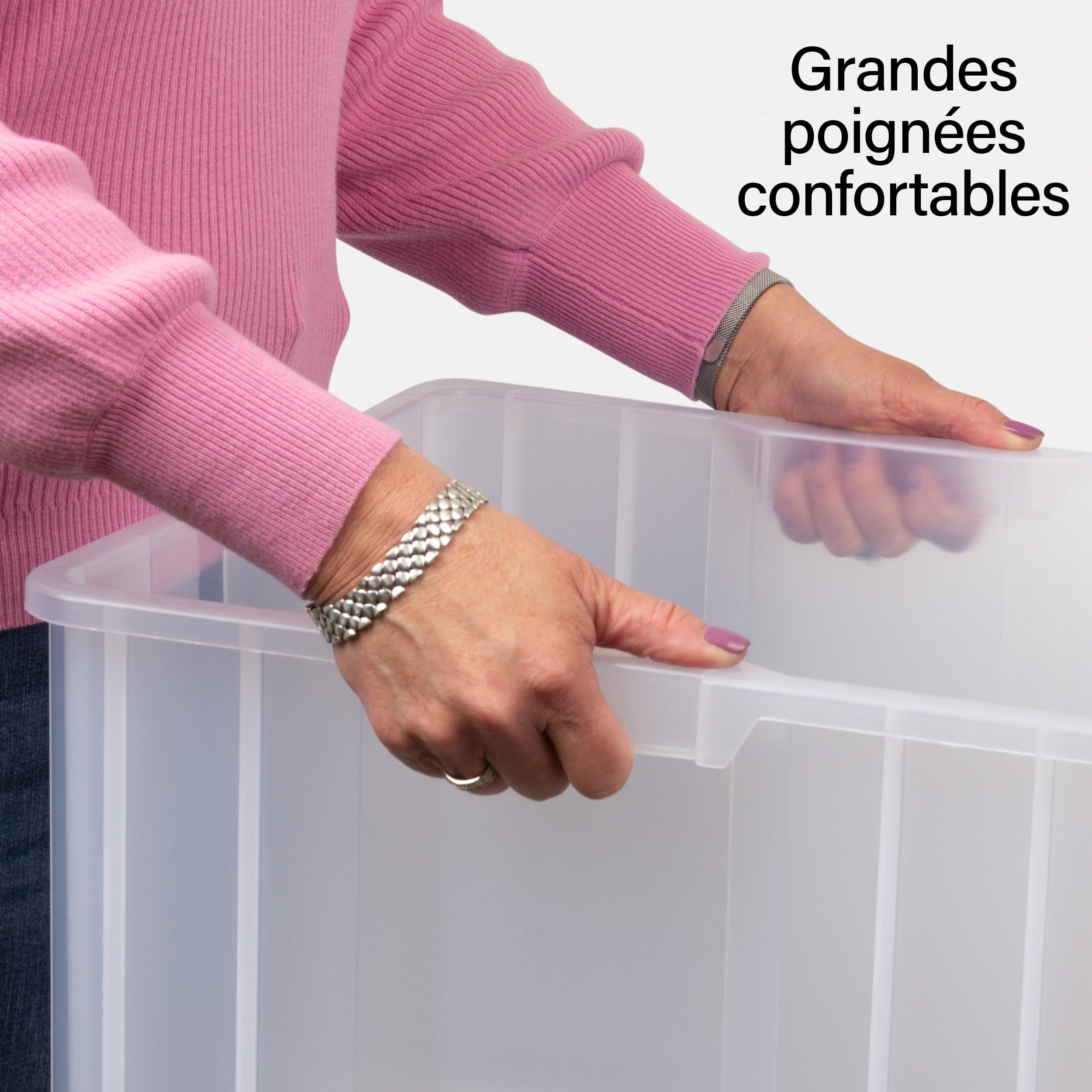 Akro-mils 13017GREY - 13.017 stak-n-negozio di fronte stoccaggio pila tramoggia caso grigia plastica 3