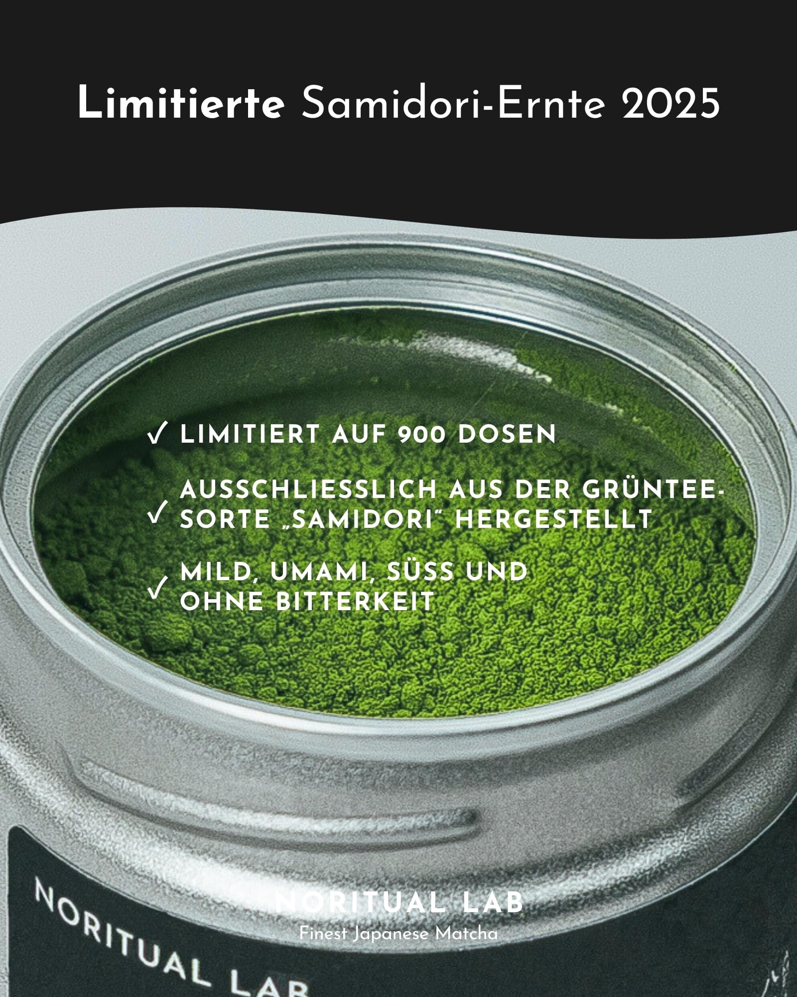 Single Cultivar Matcha - Ceremonial Grade - Samidori Grüntee-Pulver aus Japan - Original Japanischer Tee der Ersten Ernte - 100% Natürlich und Laborgeprüft - 30g