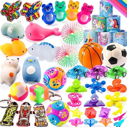 57 piezas de cofre del tesoro para niños pequeños premios recuerdos de fiesta para niños 8-12 4-8 3-5 recompensas, caja del tesoro juguetes para