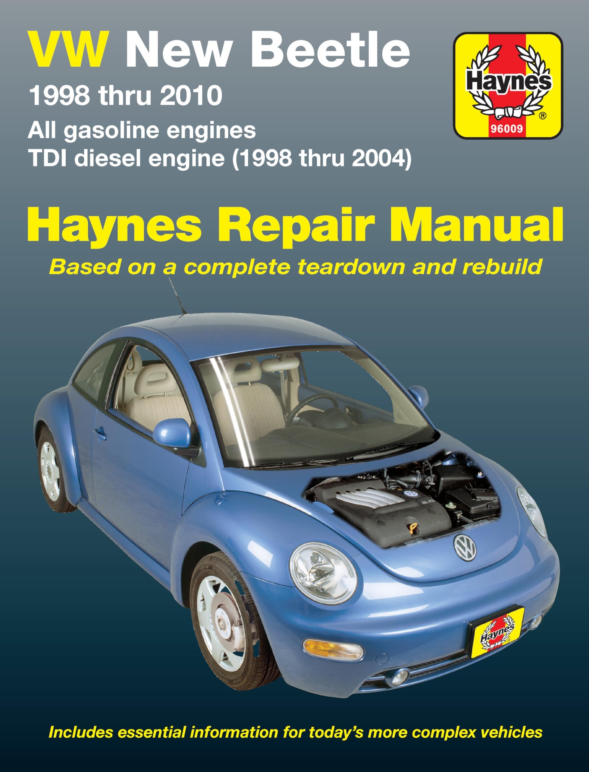 Vw New Beetle Automotive Repair Manual: 1998 Thru 2010, All Gasoline Engines Tdi Diesel Engine 1998 Thur 2004