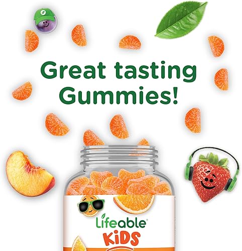 Miniatura 7 de Lifeable Gomitas de vitamina C para niños  250 mg  VIT C de gran sabor  Vitamina C vegana sin OMG  para apoyo inmunológico  90 gomitas